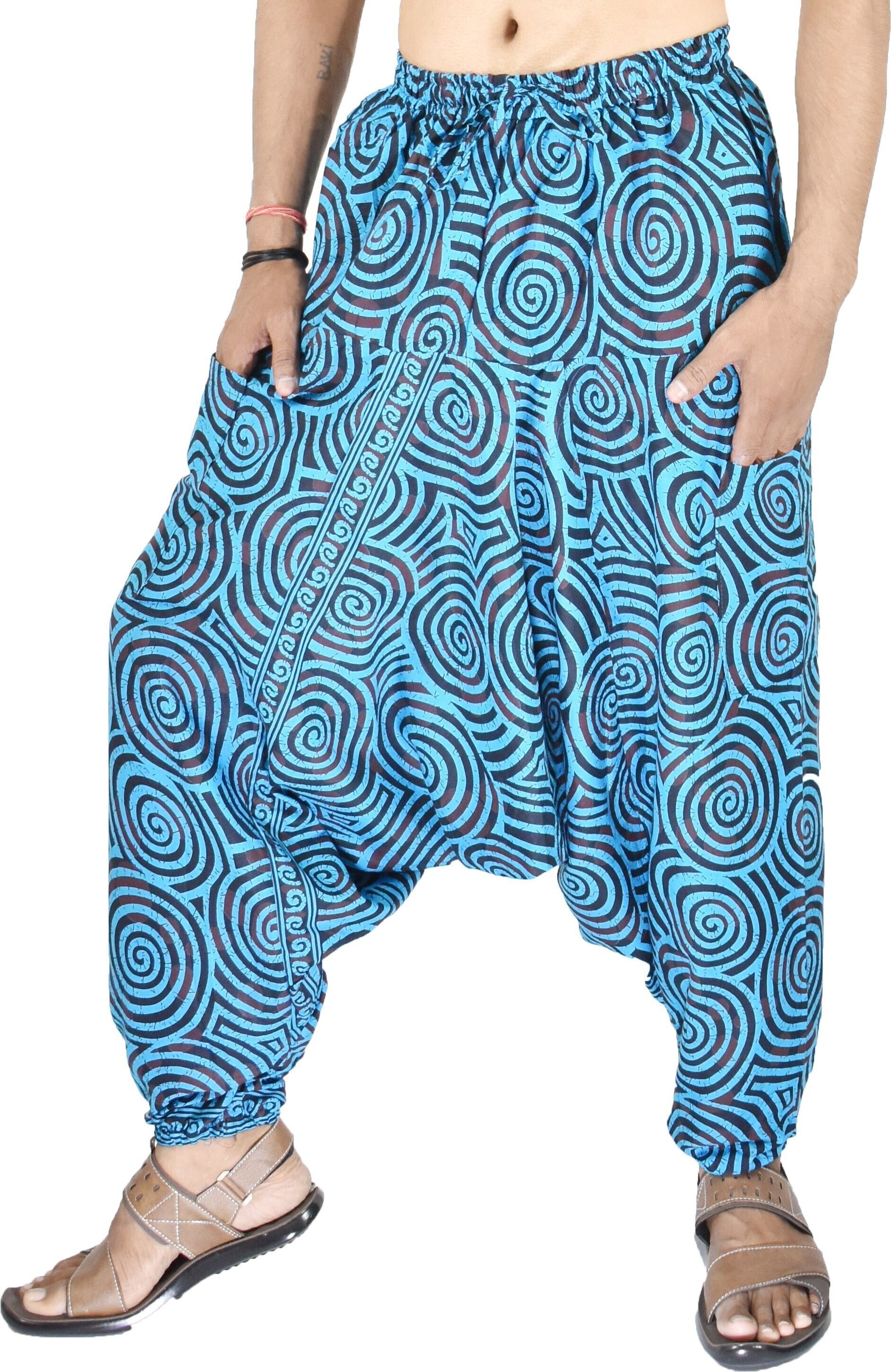 whitewhale Printed Cotton Men Harem Pants-picture-13