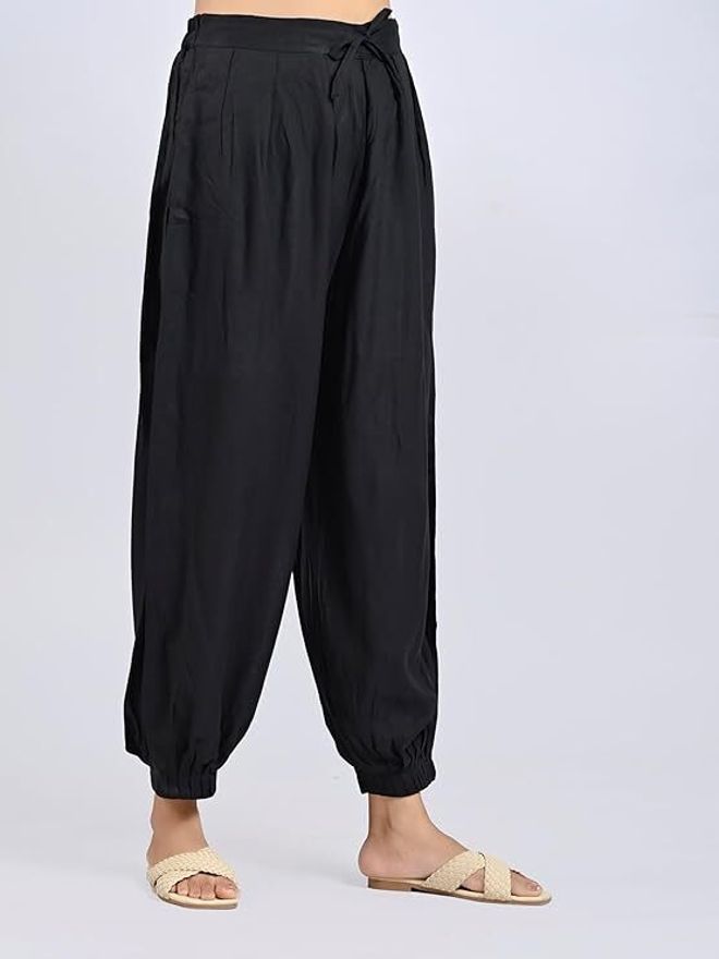 Solid Cotton Women Harem Pants