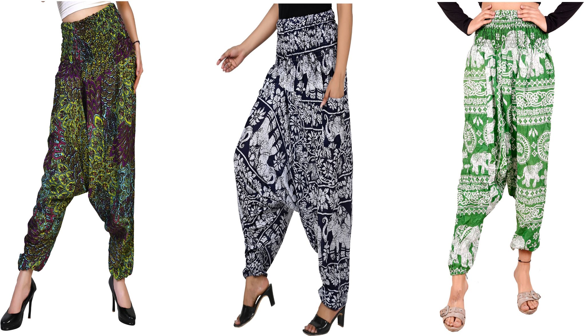 narnari Printed Rayon Women Harem Pants-picture-18