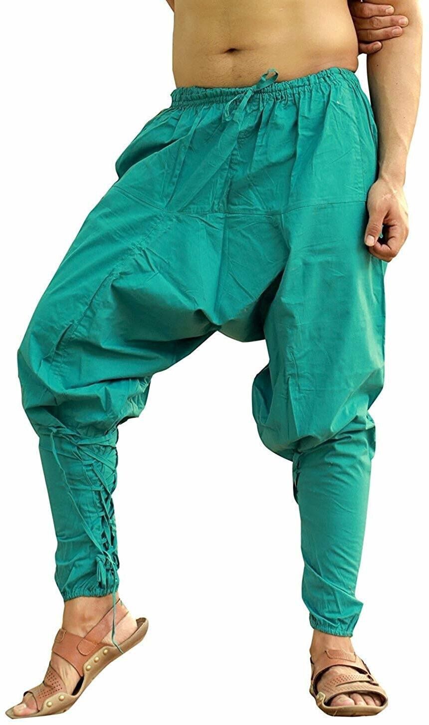 whitewhale Solid Cotton Men Harem Pants-picture-39