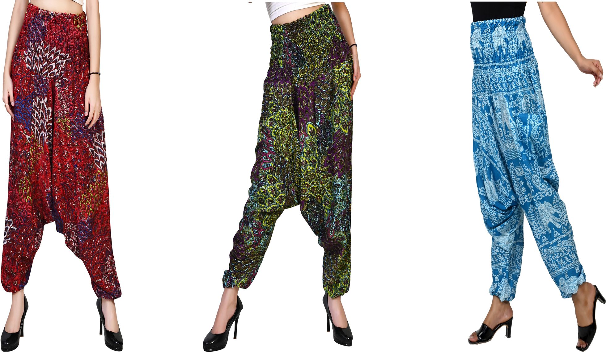 narnari Printed Rayon Women Harem Pants-picture-32