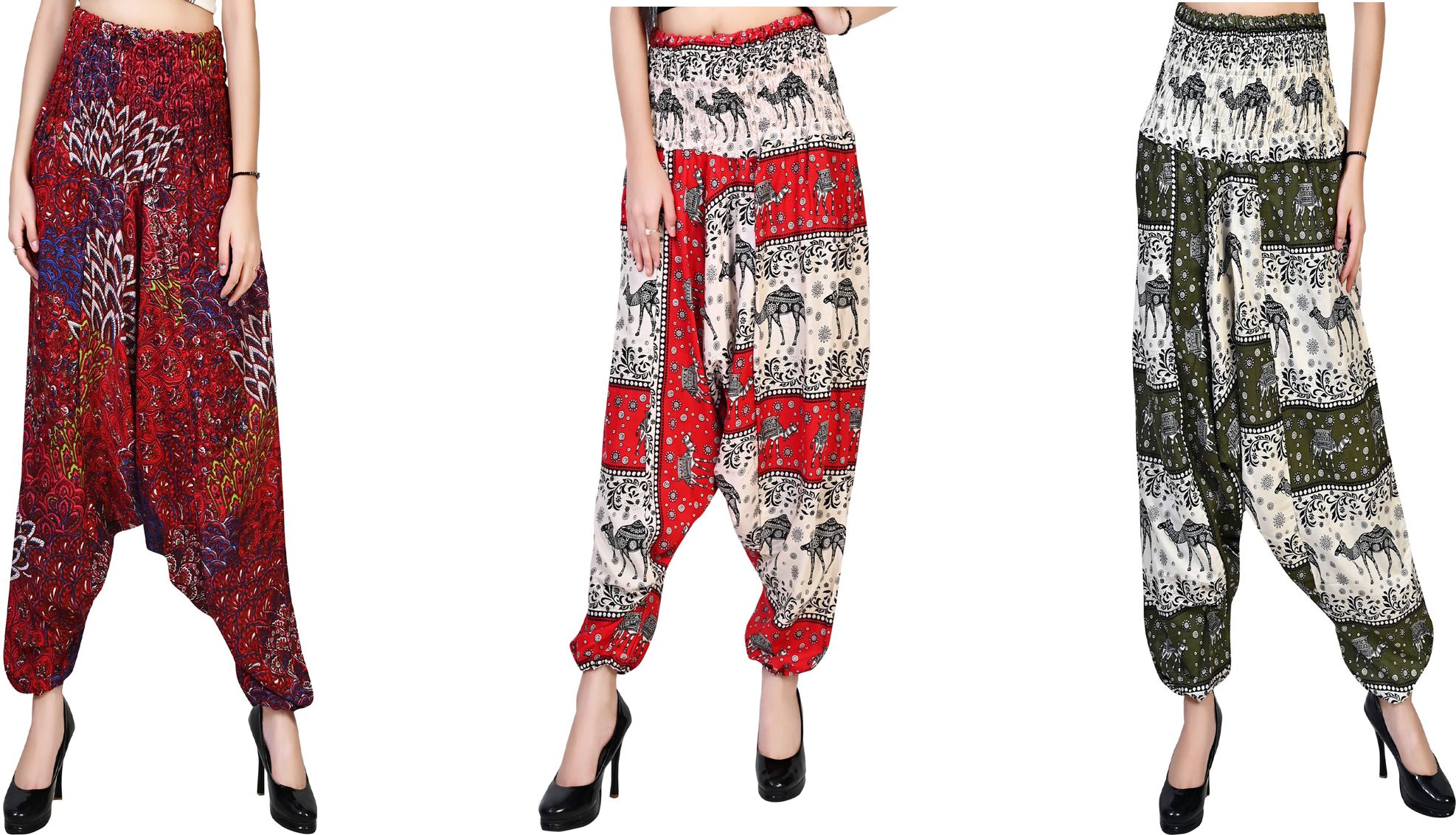 narnari Printed Rayon Women Harem Pants-picture-26