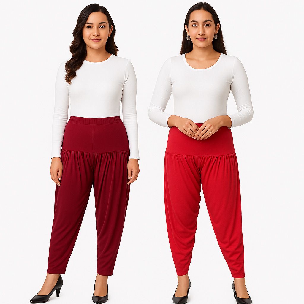 cozyplay Solid Viscose Women Harem Pants-picture-16