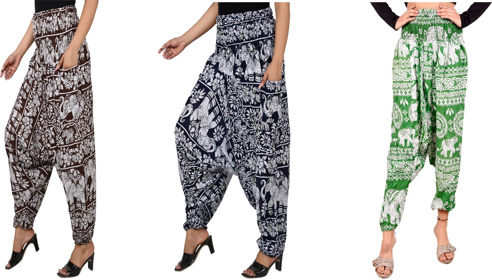 narnari Printed Rayon Women Harem Pants-picture-23