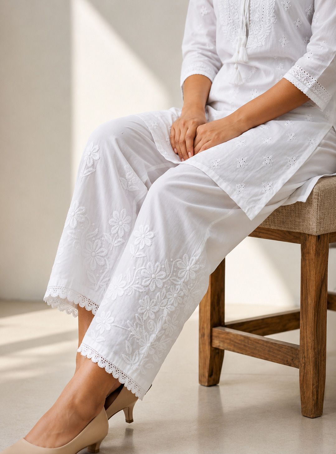 uyapparels Embroidered Cotton Women Harem Pants-picture-10