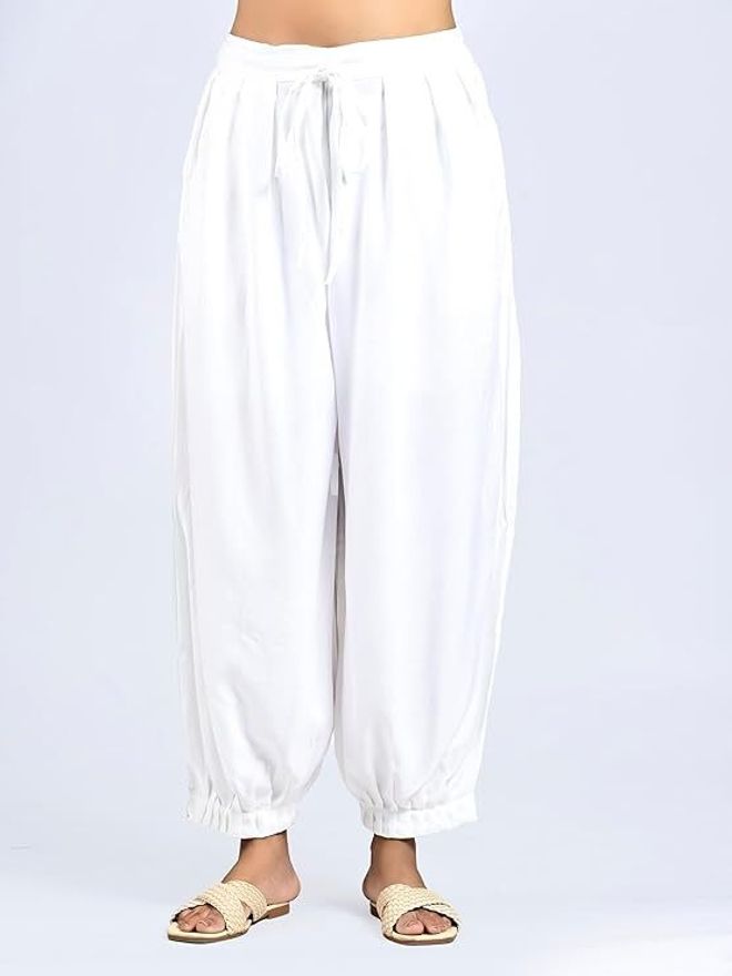 atriyo Solid Cotton Women Harem Pants-picture-5