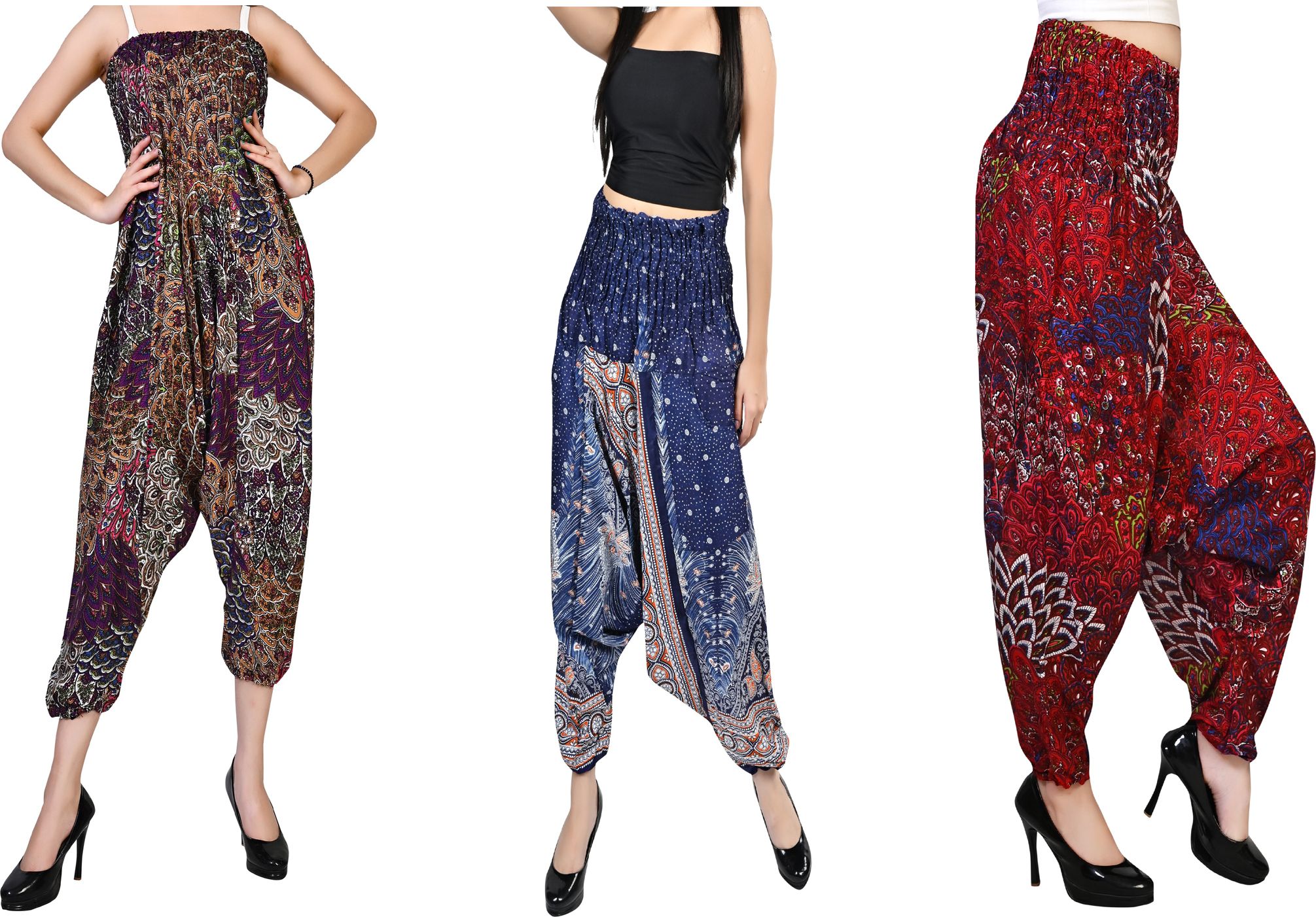 fusfus Printed Rayon, Cotton Women Harem Pants-picture-39