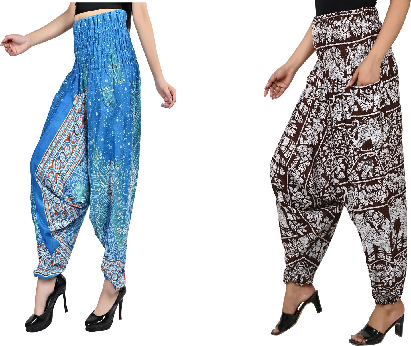 narnari Printed Rayon Women Harem Pants-picture-14