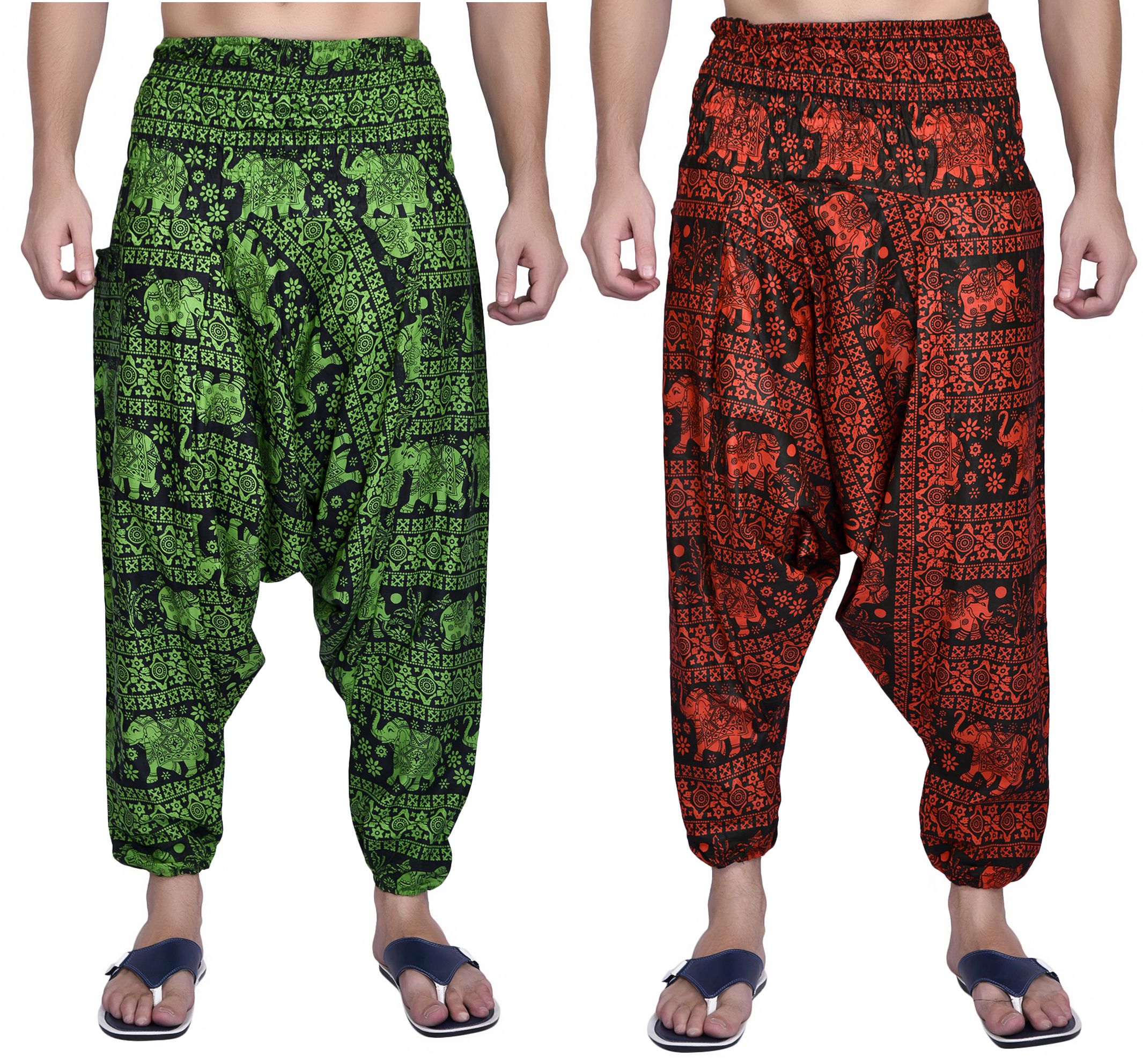 viku Printed Cotton Men Harem Pants-picture-38