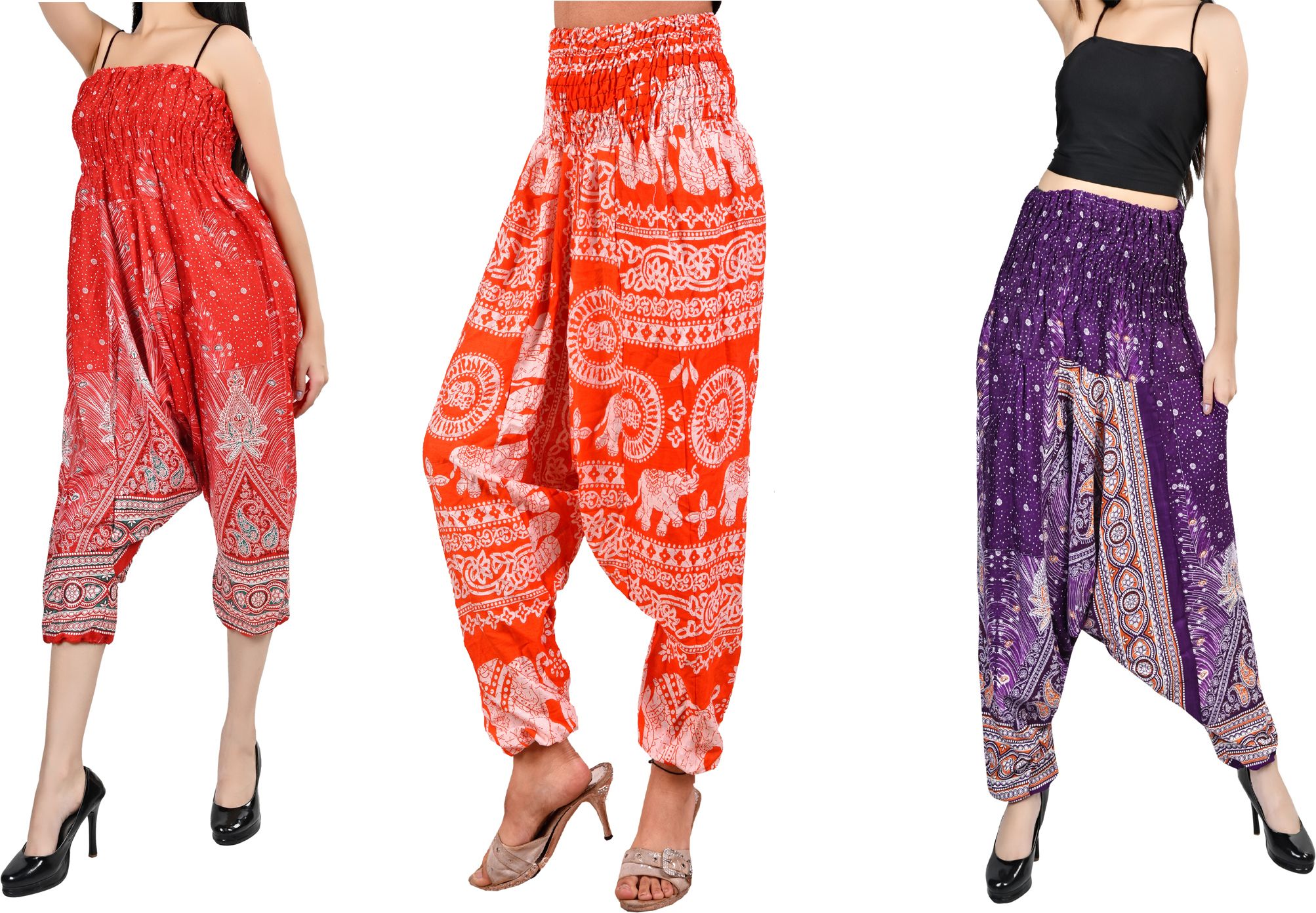 fusfus Printed Rayon, Cotton Women Harem Pants-picture-41