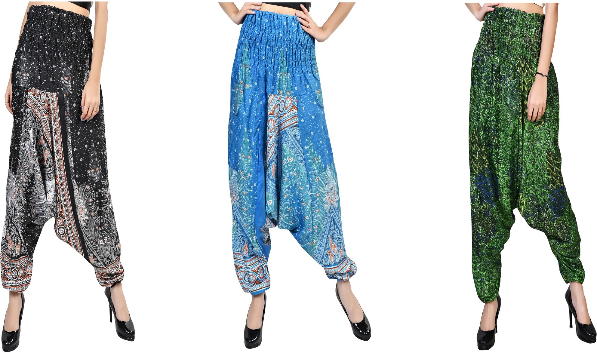narnari Printed Rayon Women Harem Pants-picture-29