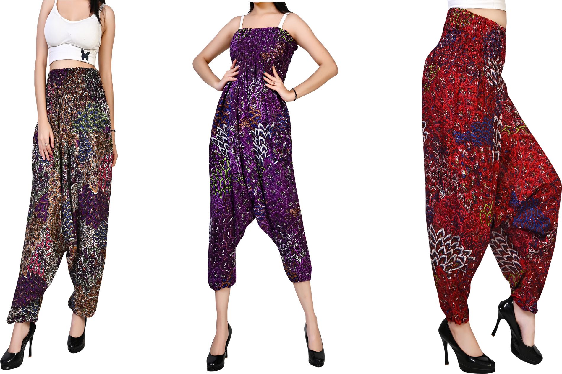 fusfus Printed Rayon, Cotton Women Harem Pants-picture-42