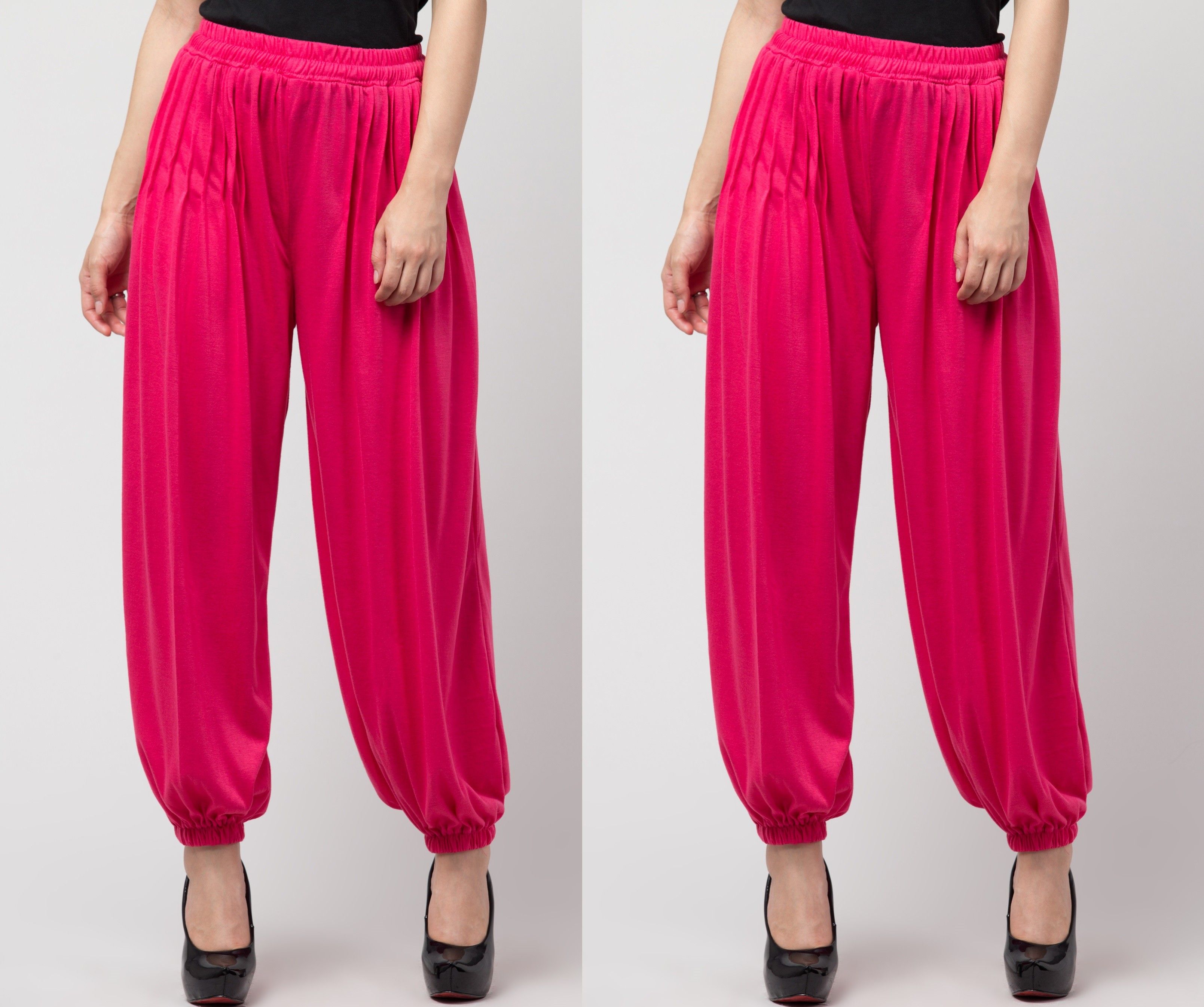 nnifa Solid Viscose Women Harem Pants-picture-12