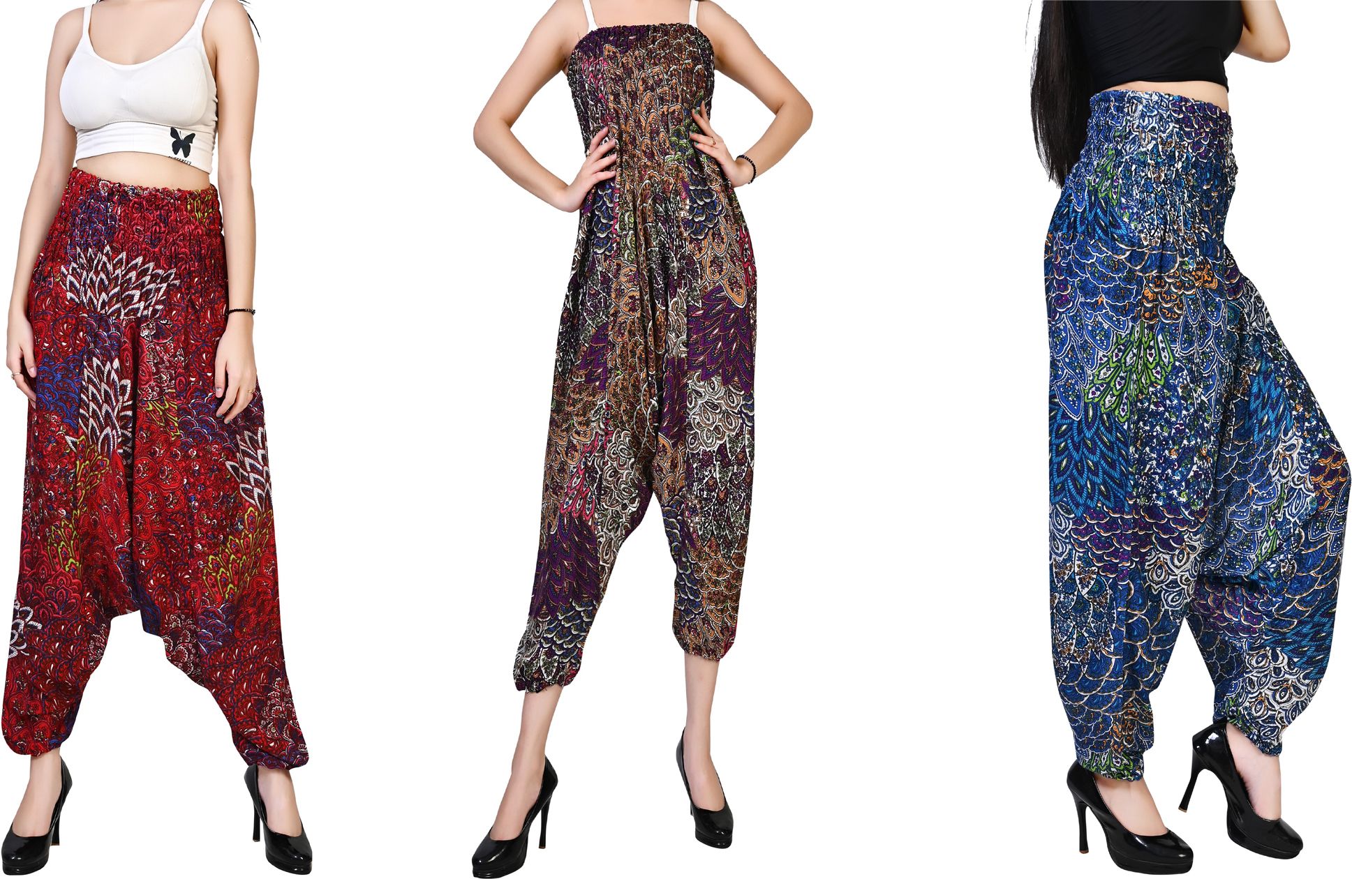 fusfus Printed Rayon, Cotton Women Harem Pants-picture-41