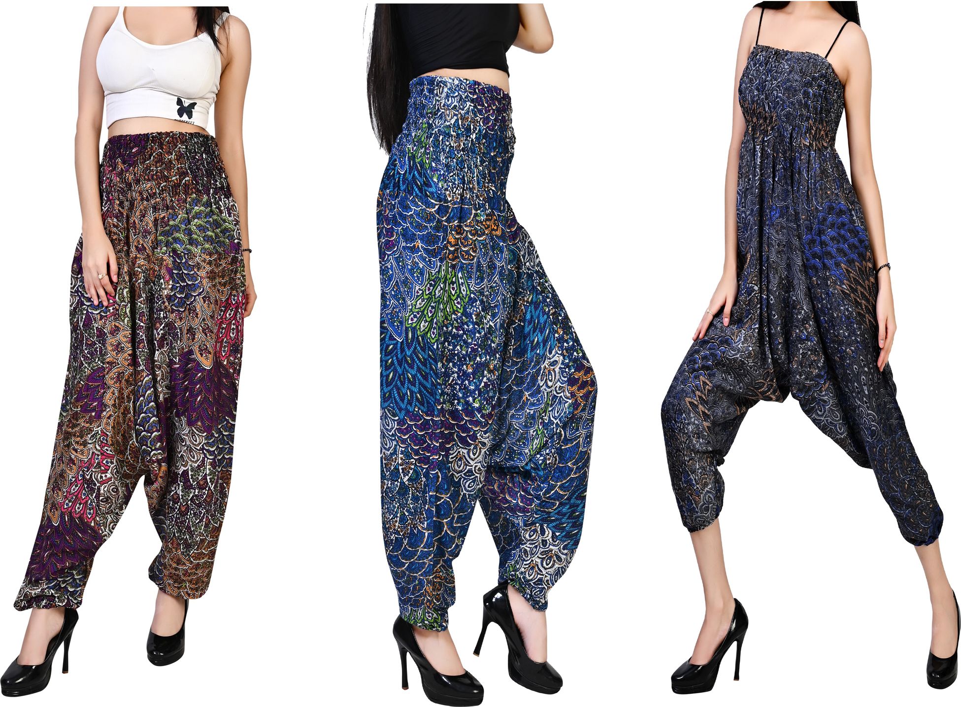 fusfus Printed Rayon, Cotton Women Harem Pants-picture-6