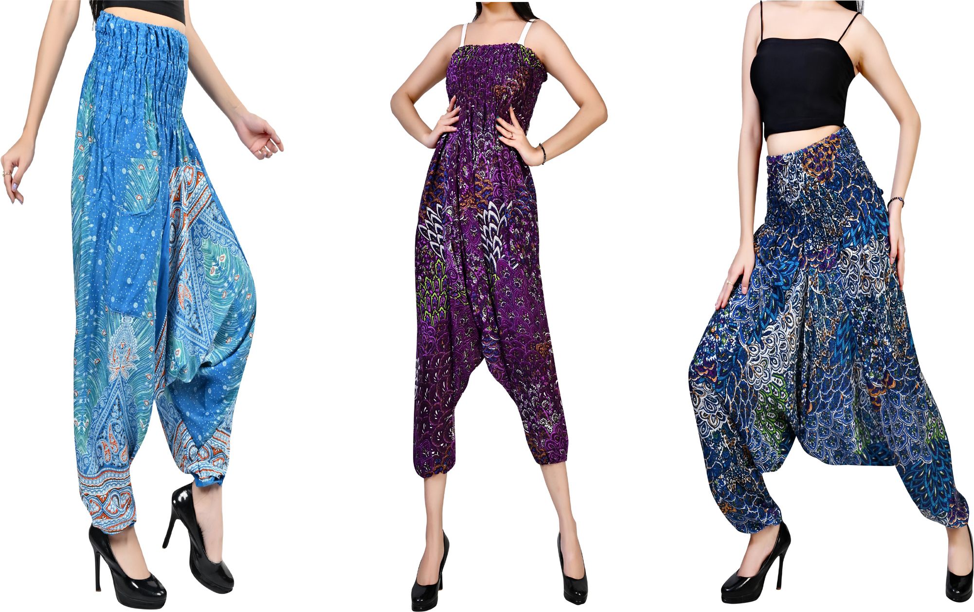 fusfus Printed Rayon, Cotton Women Harem Pants-picture-26