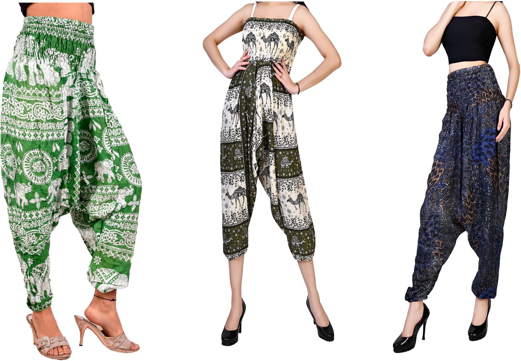 fusfus Printed Rayon, Cotton Women Harem Pants-picture-8