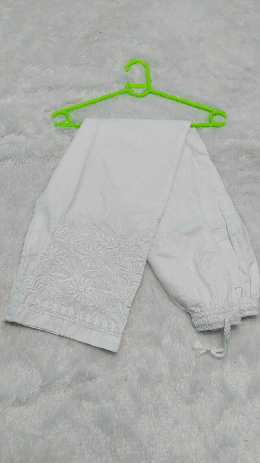 mansoori chikan handicraft Embroidered Cotton Women Harem Pants-picture-46