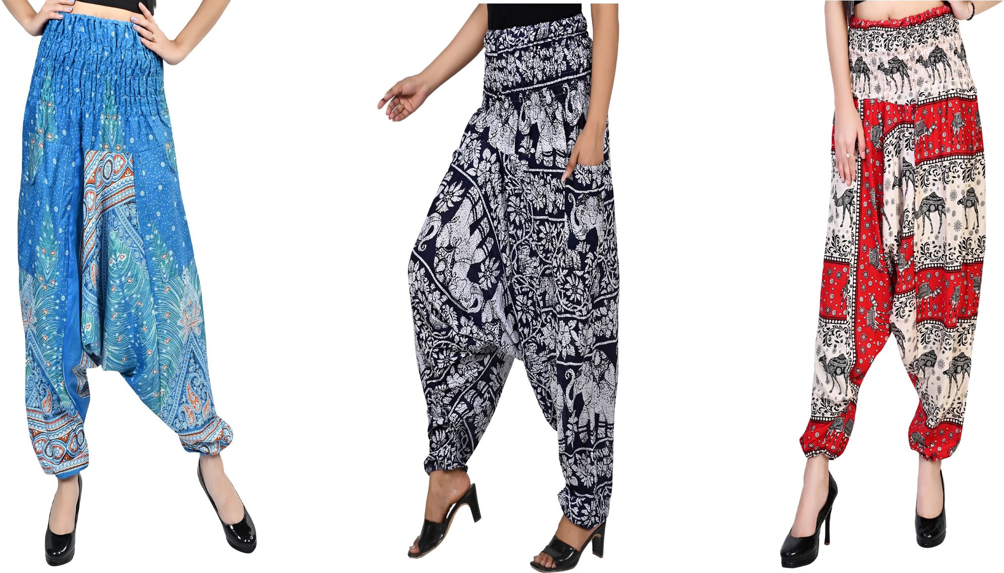 narnari Printed Rayon Women Harem Pants-picture-22