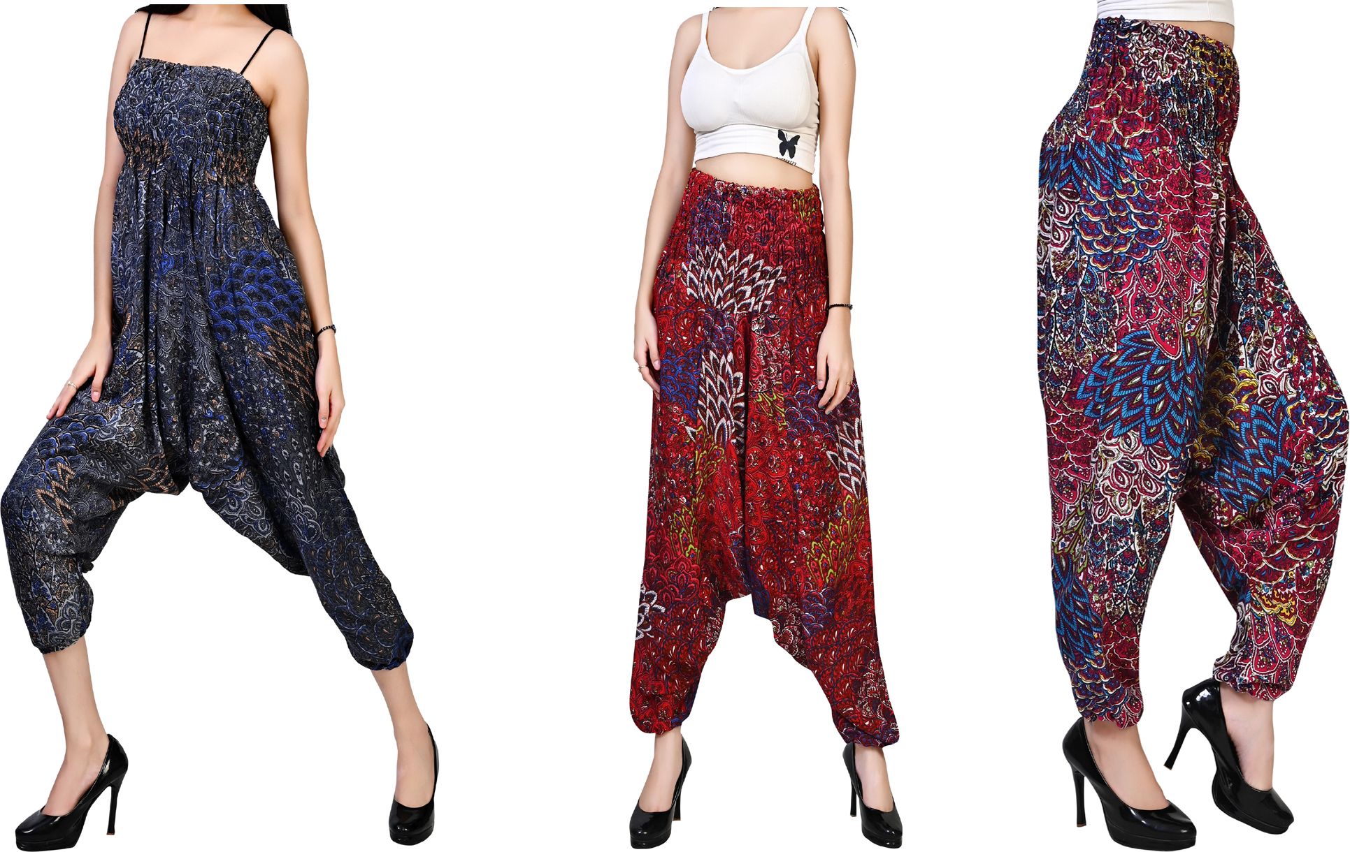 fusfus Printed Rayon, Cotton Women Harem Pants-picture-39