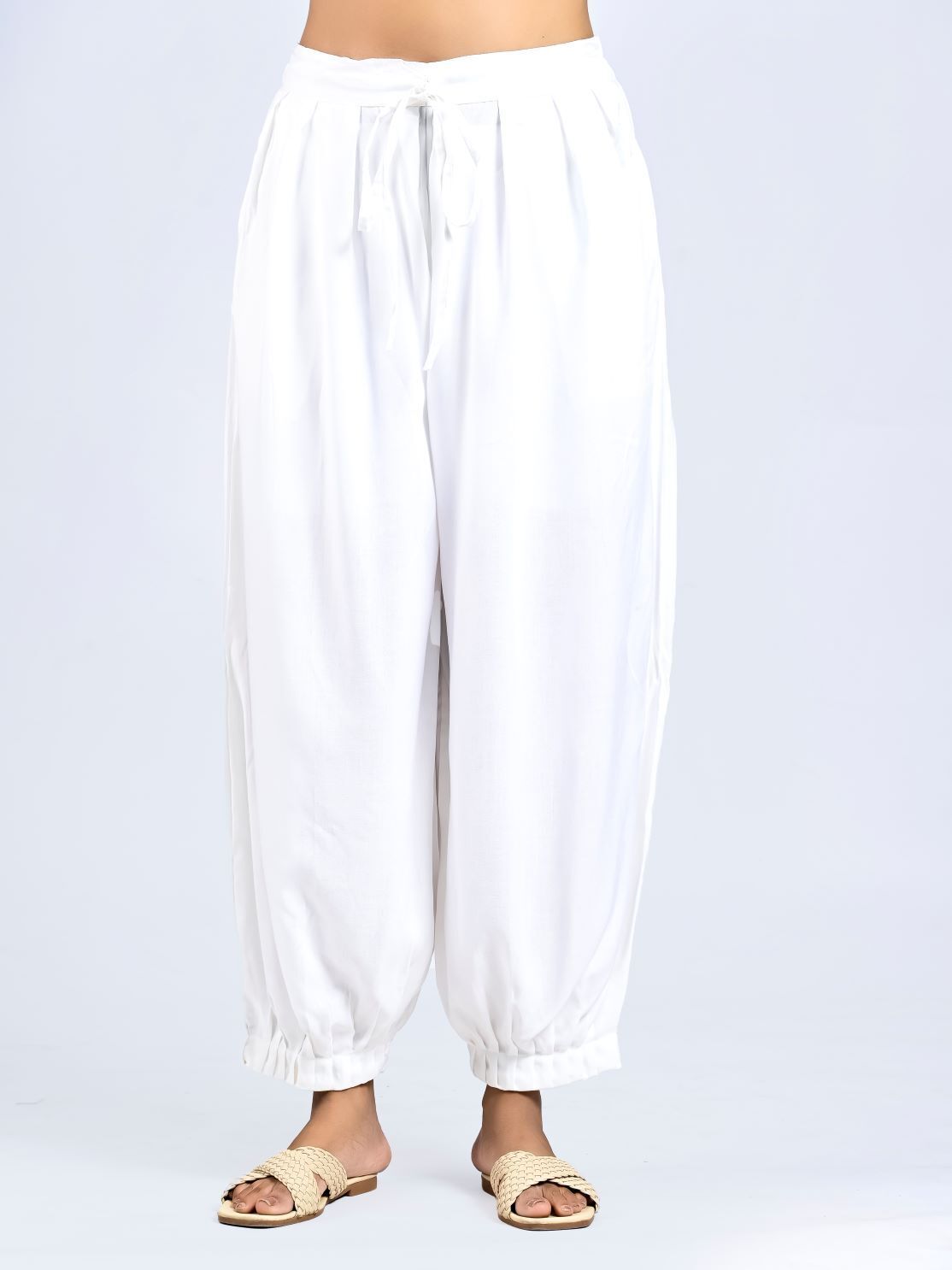 Solid Rayon Women Harem Pants