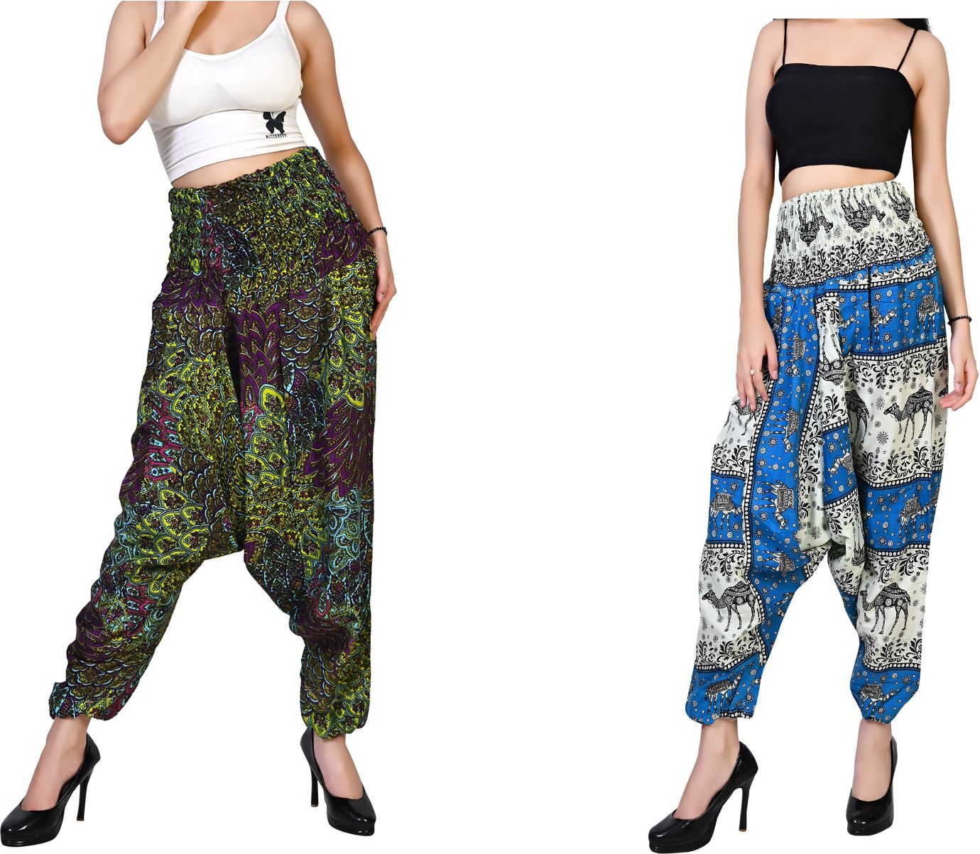 fusfus Printed Rayon Women Harem Pants-picture-28