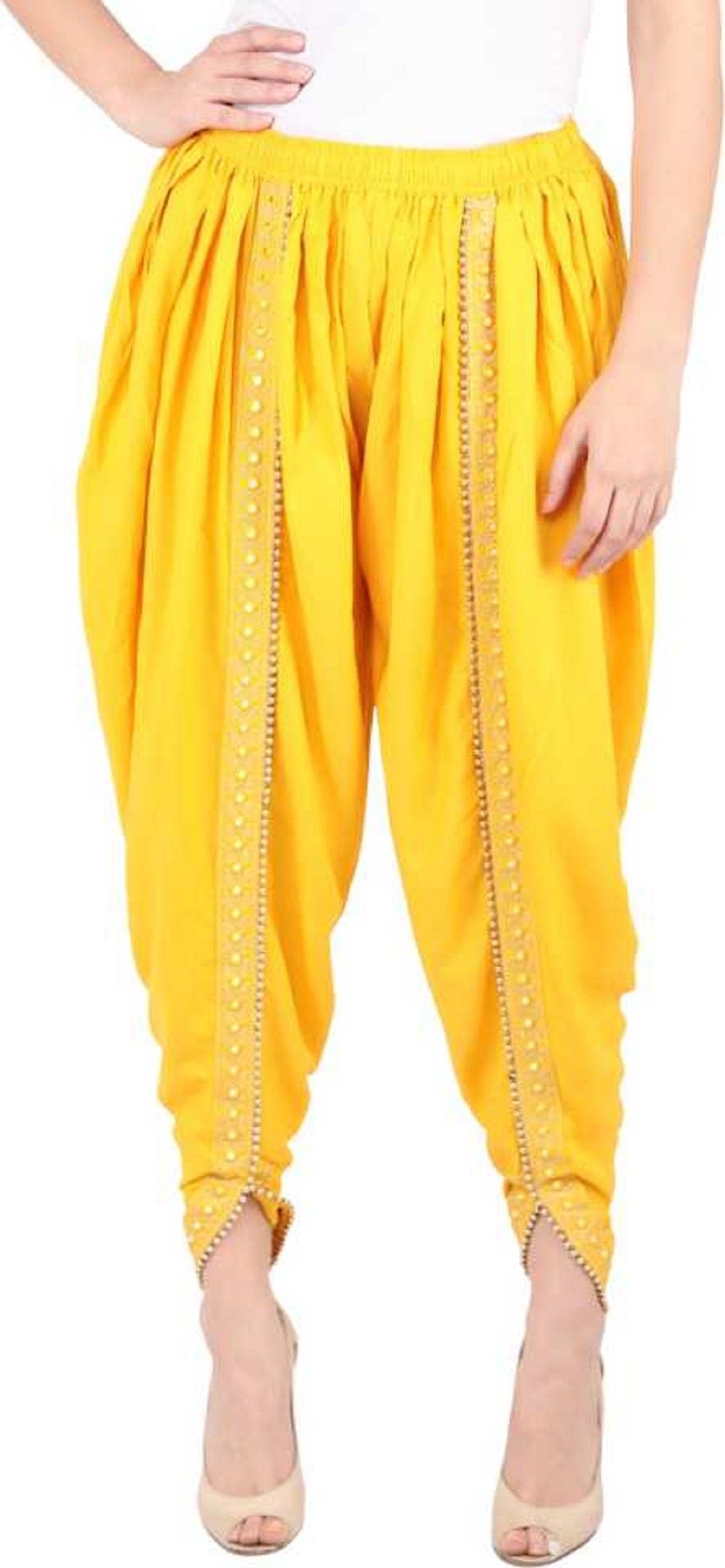 Embroidered Rayon Women Harem Pants