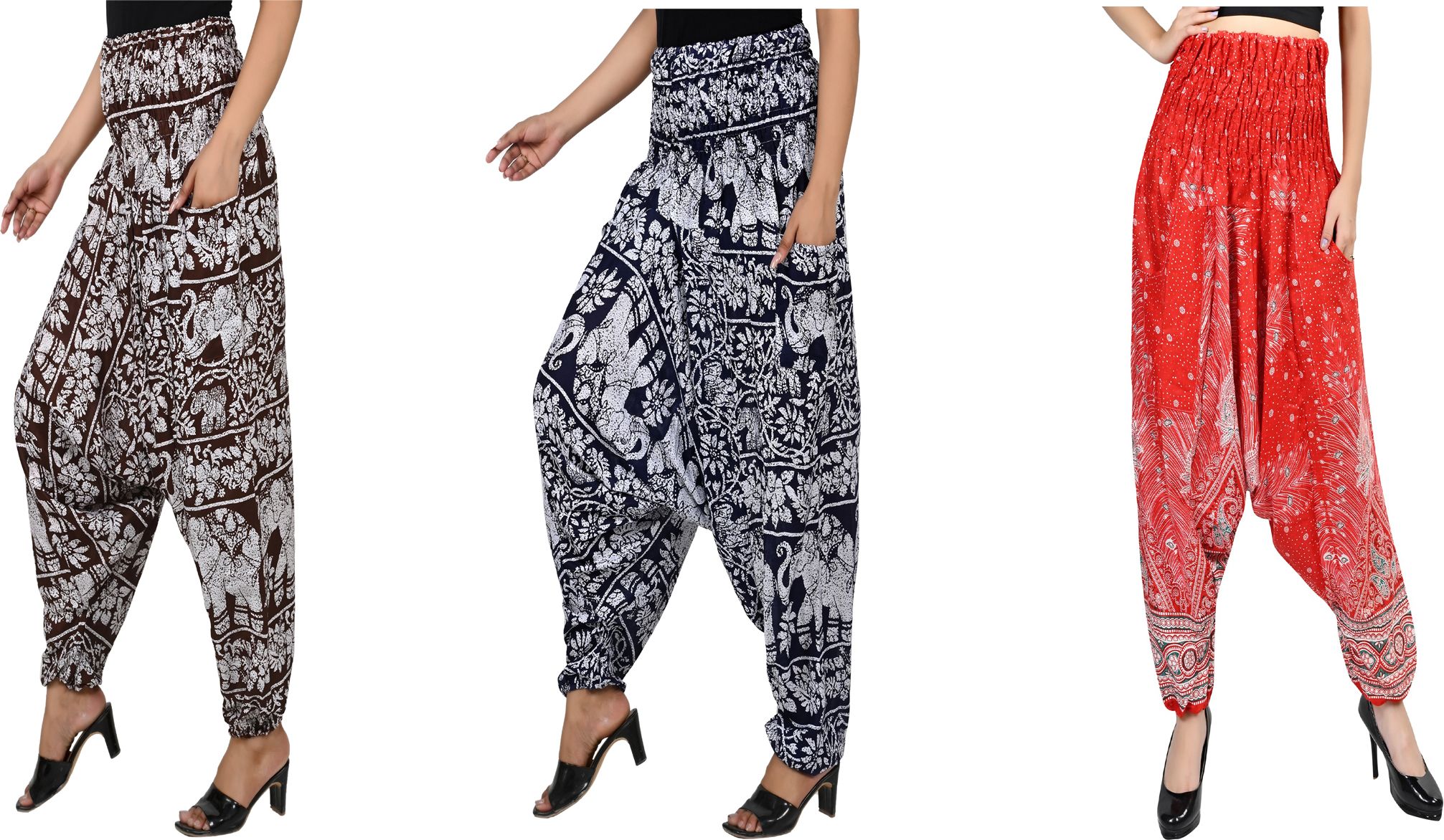 narnari Printed Rayon Women Harem Pants-picture-17
