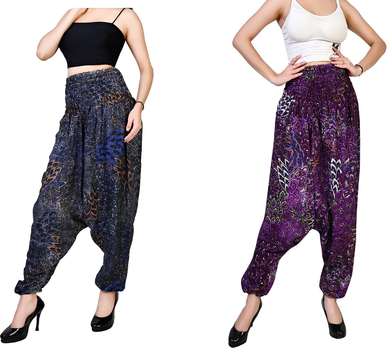 fusfus Printed Rayon Women Harem Pants-picture-21