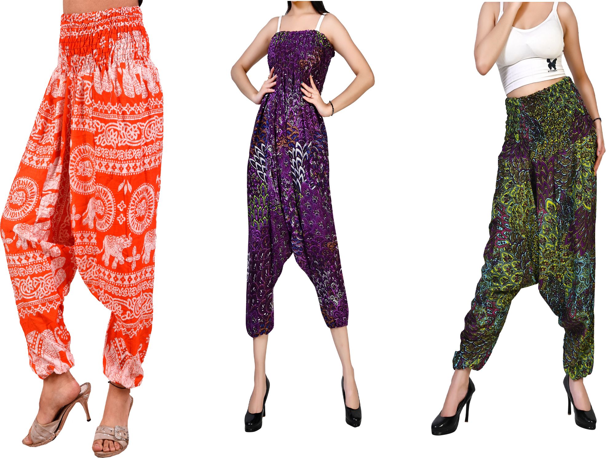 fusfus Printed Rayon, Cotton Women Harem Pants-picture-47