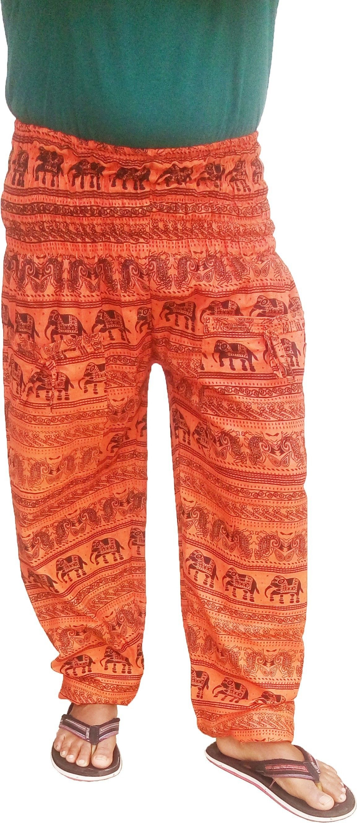 Printed Cotton Blend Men Harem Pants-image-36