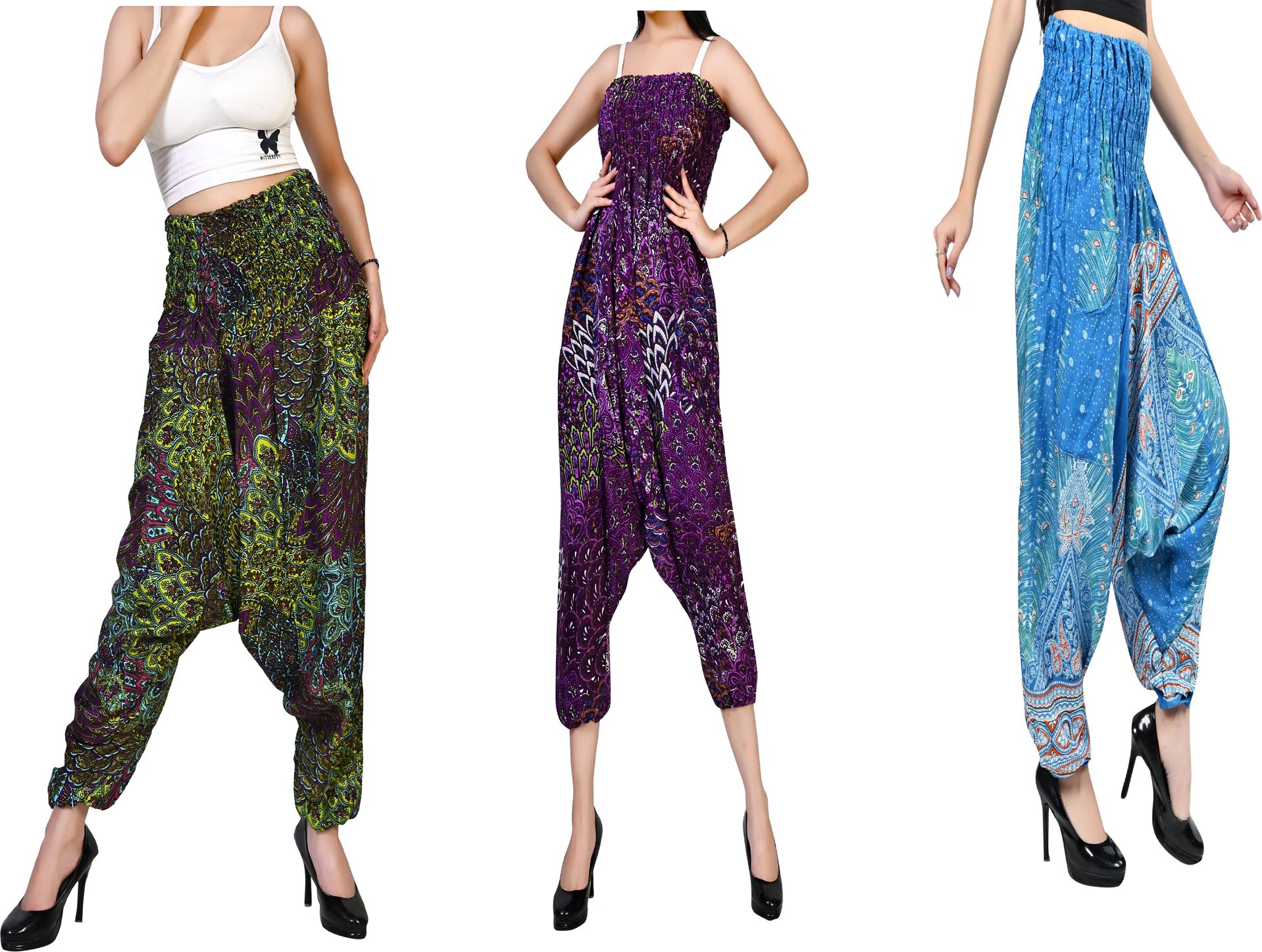 fusfus Printed Rayon, Cotton Women Harem Pants-picture-13