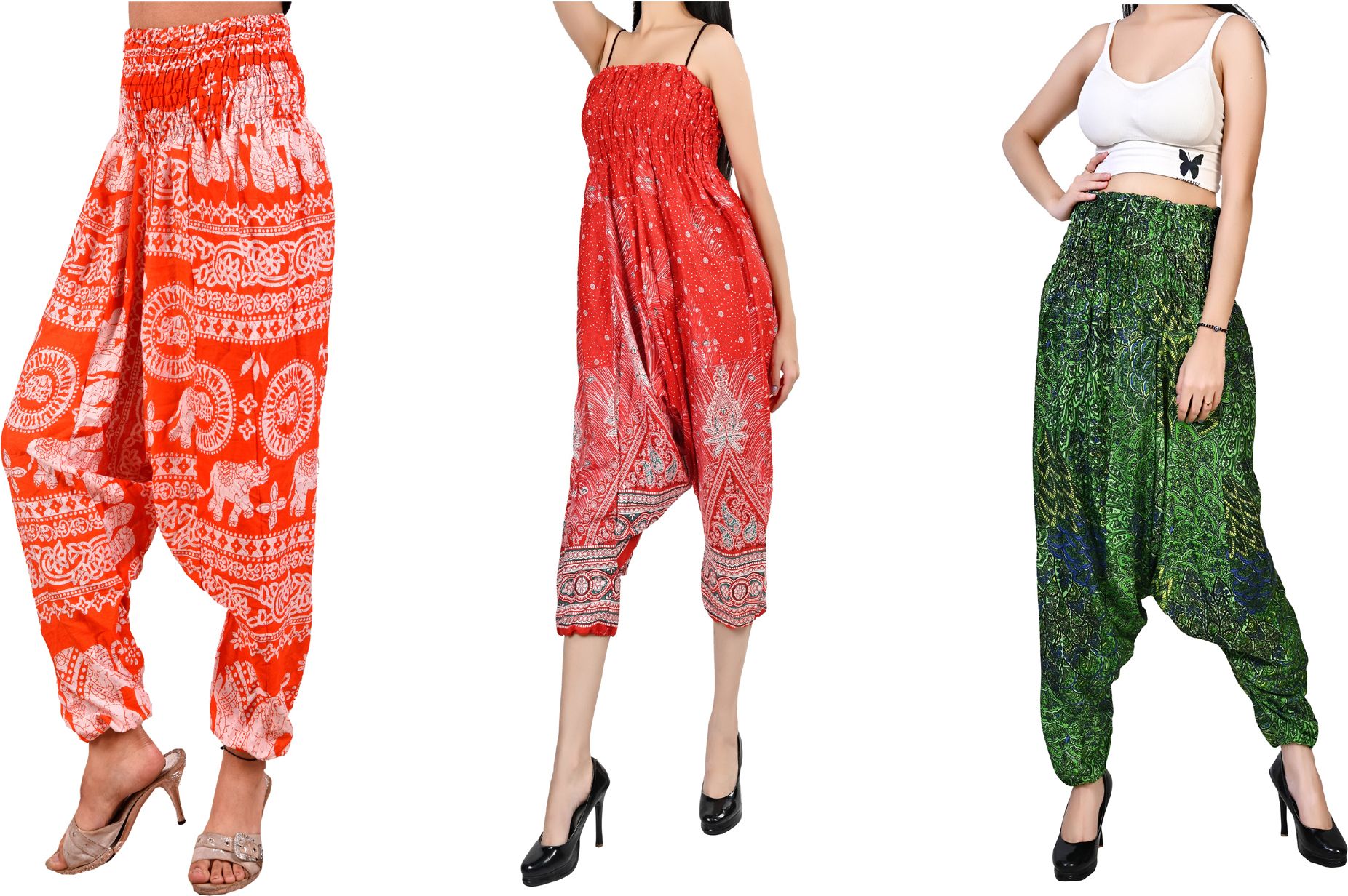 fusfus Printed Rayon, Cotton Women Harem Pants-picture-15