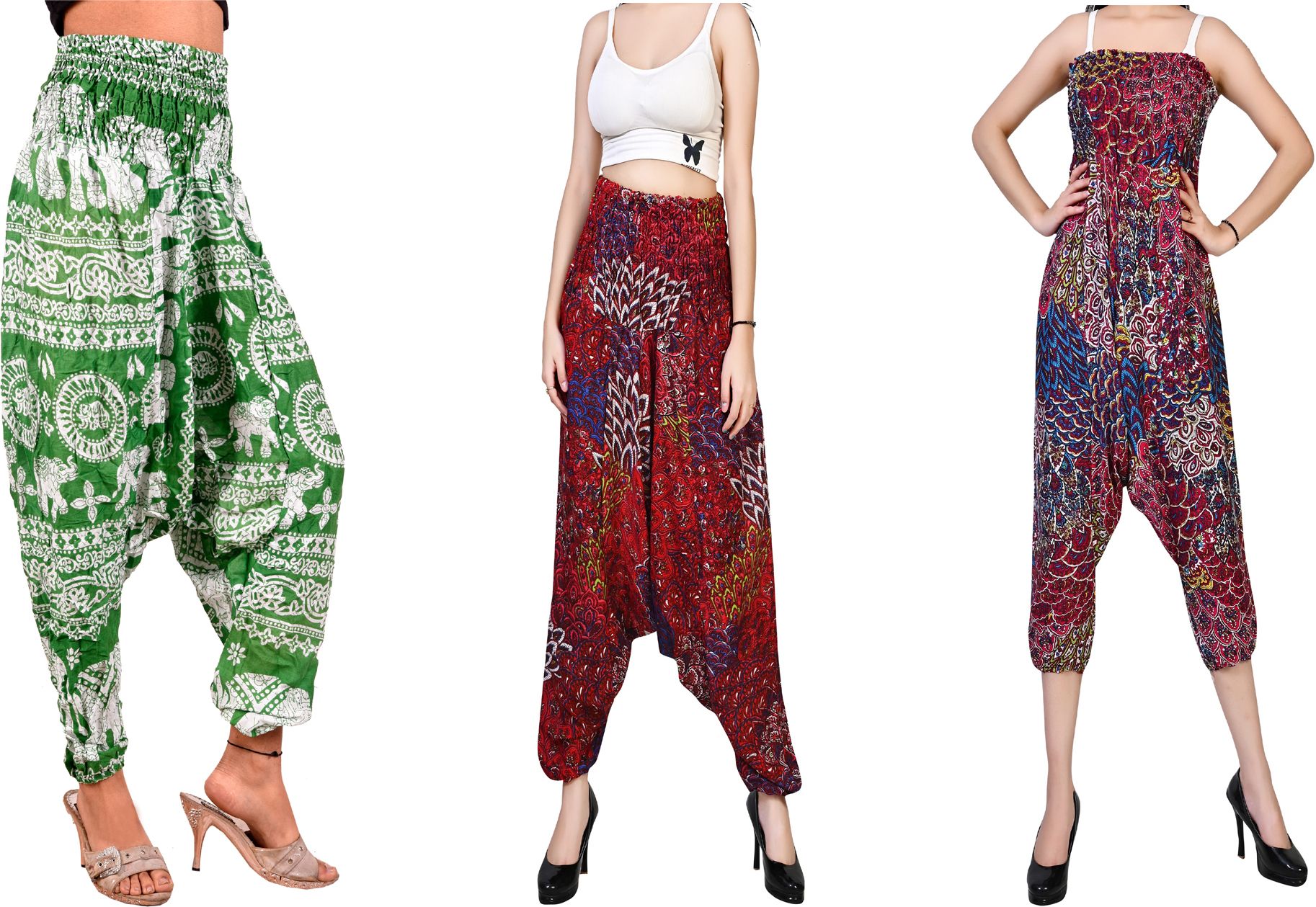 fusfus Printed Rayon, Cotton Women Harem Pants-picture-11