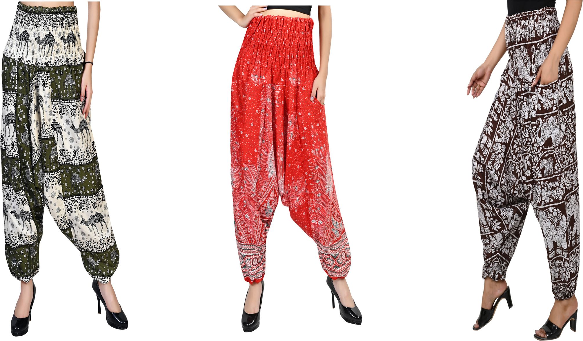 narnari Printed Rayon Women Harem Pants-picture-20