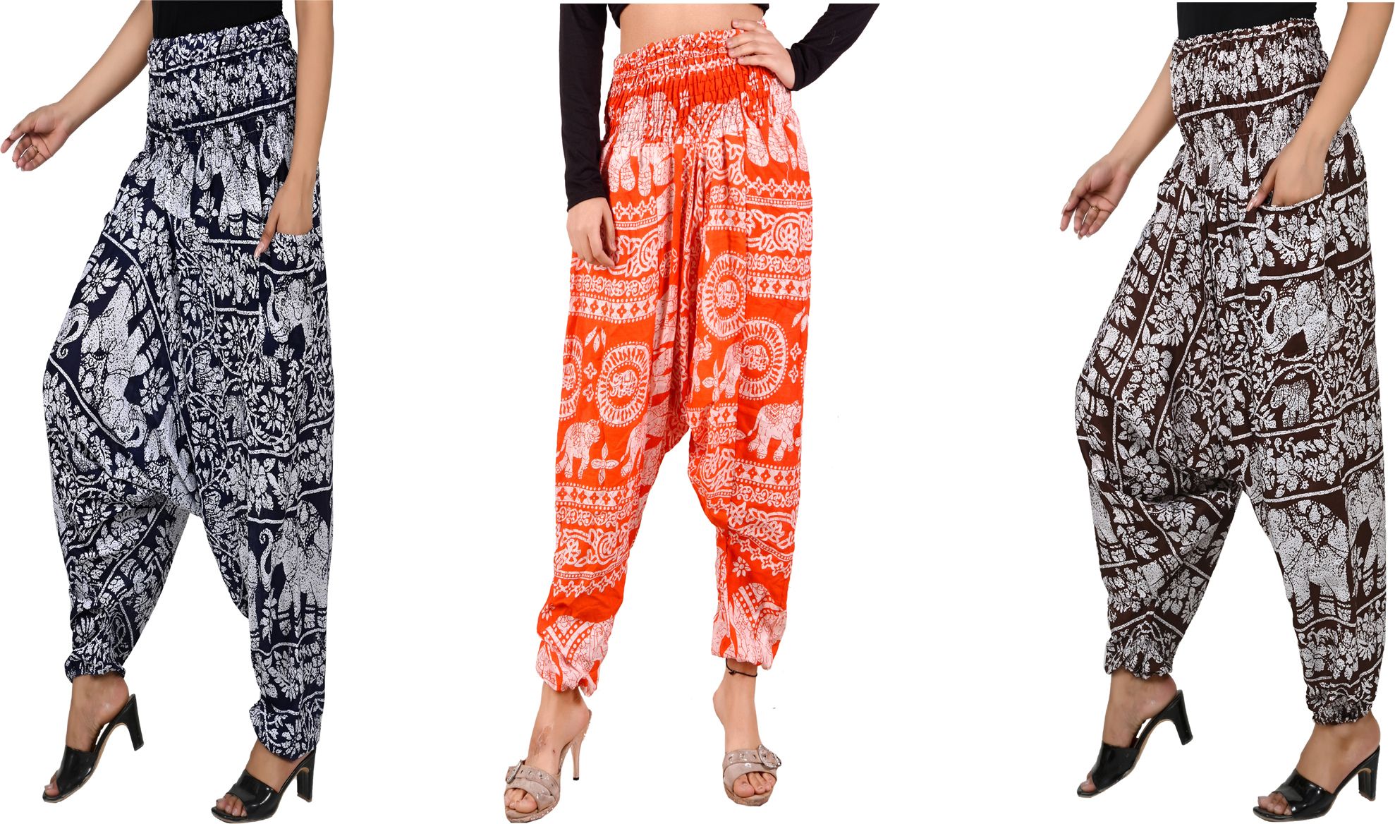narnari Printed Rayon Women Harem Pants-picture-32