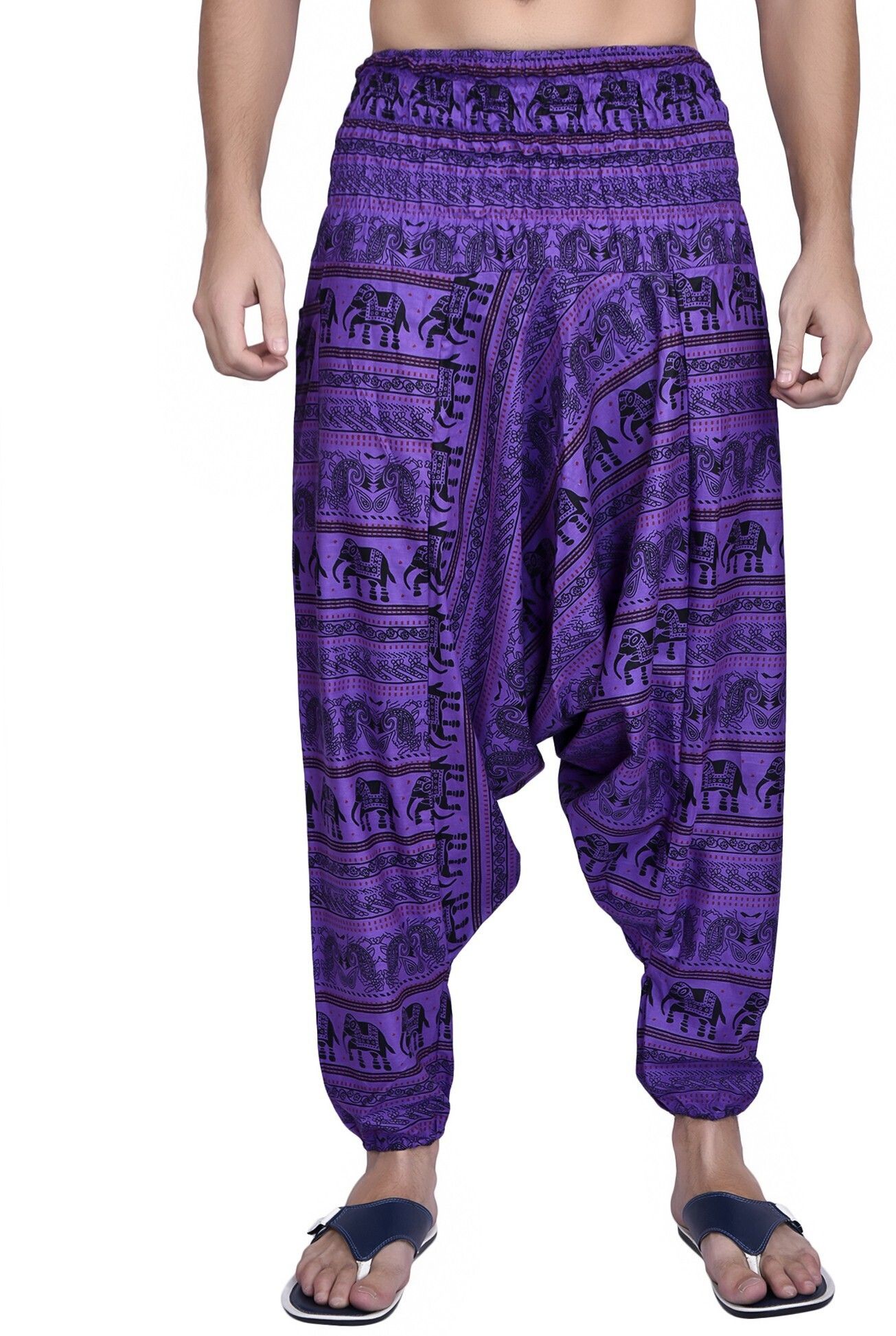 viku Printed Cotton Men Harem Pants-picture-27