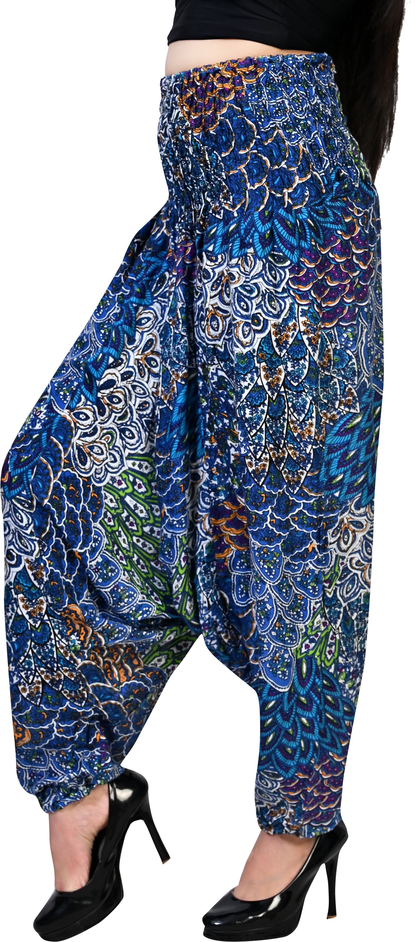 letz dezine Printed Rayon Women Harem Pants-picture-11