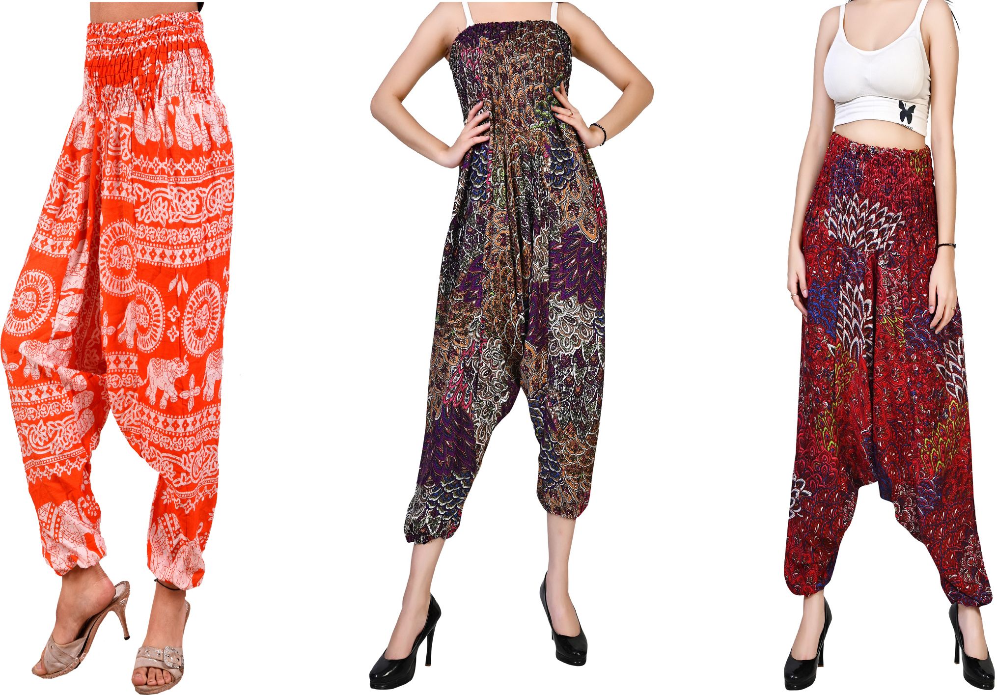fusfus Printed Rayon, Cotton Women Harem Pants-picture-20
