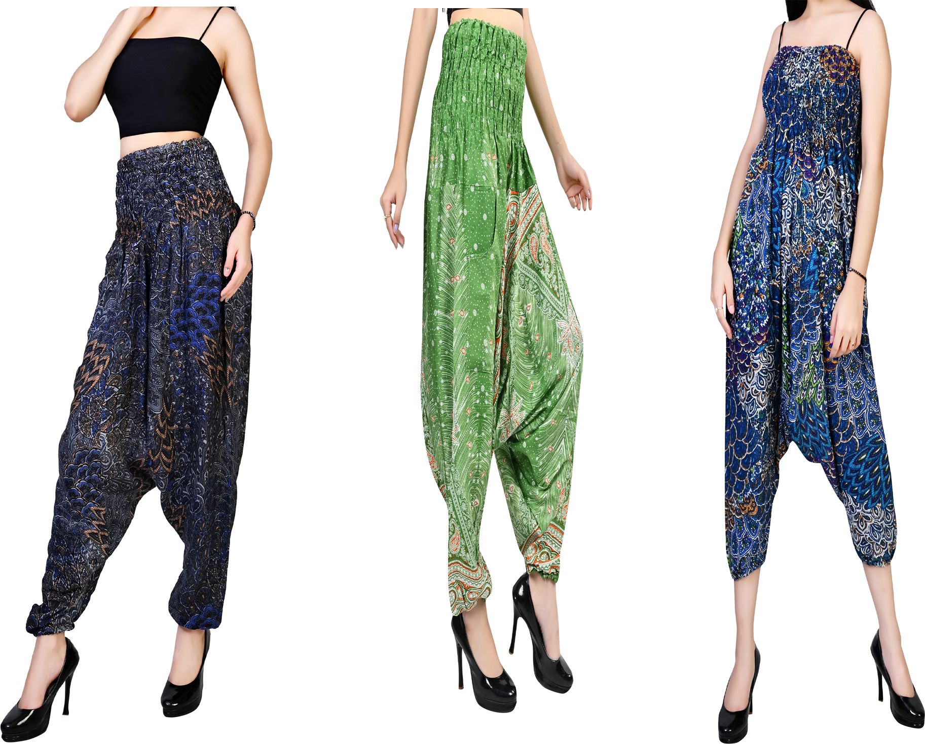 fusfus Printed Rayon, Cotton Women Harem Pants-picture-36