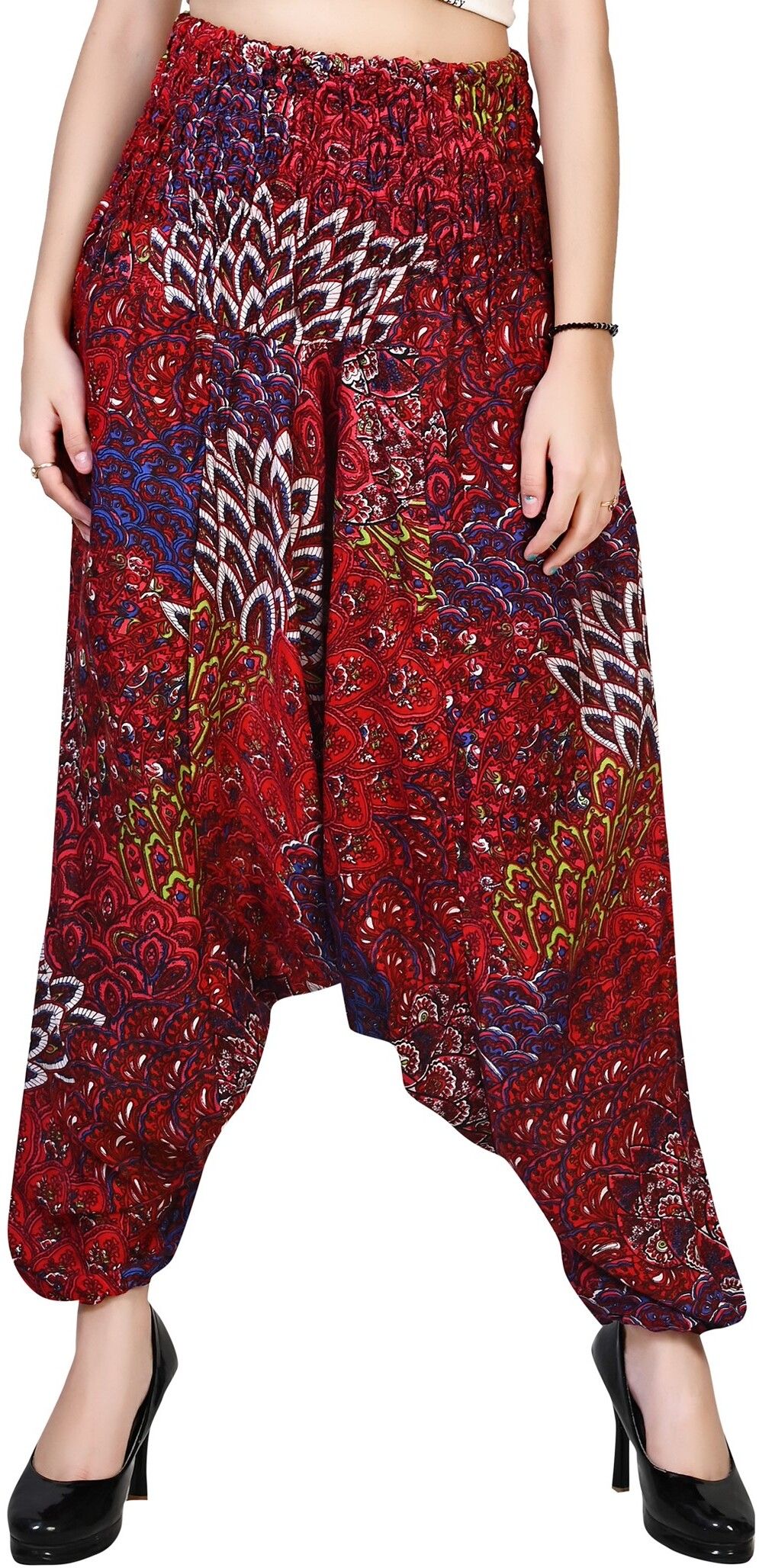 narnari Printed Rayon, Cotton Women Harem Pants-picture-17