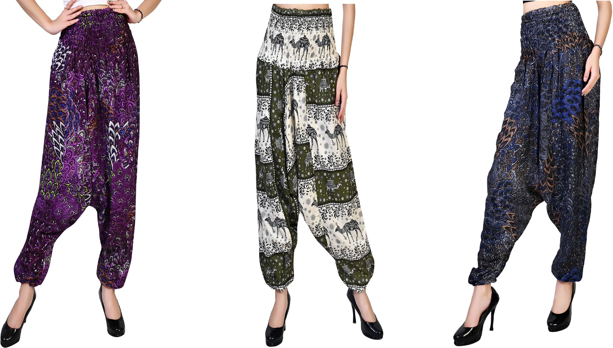 narnari Printed Rayon Women Harem Pants-picture-30