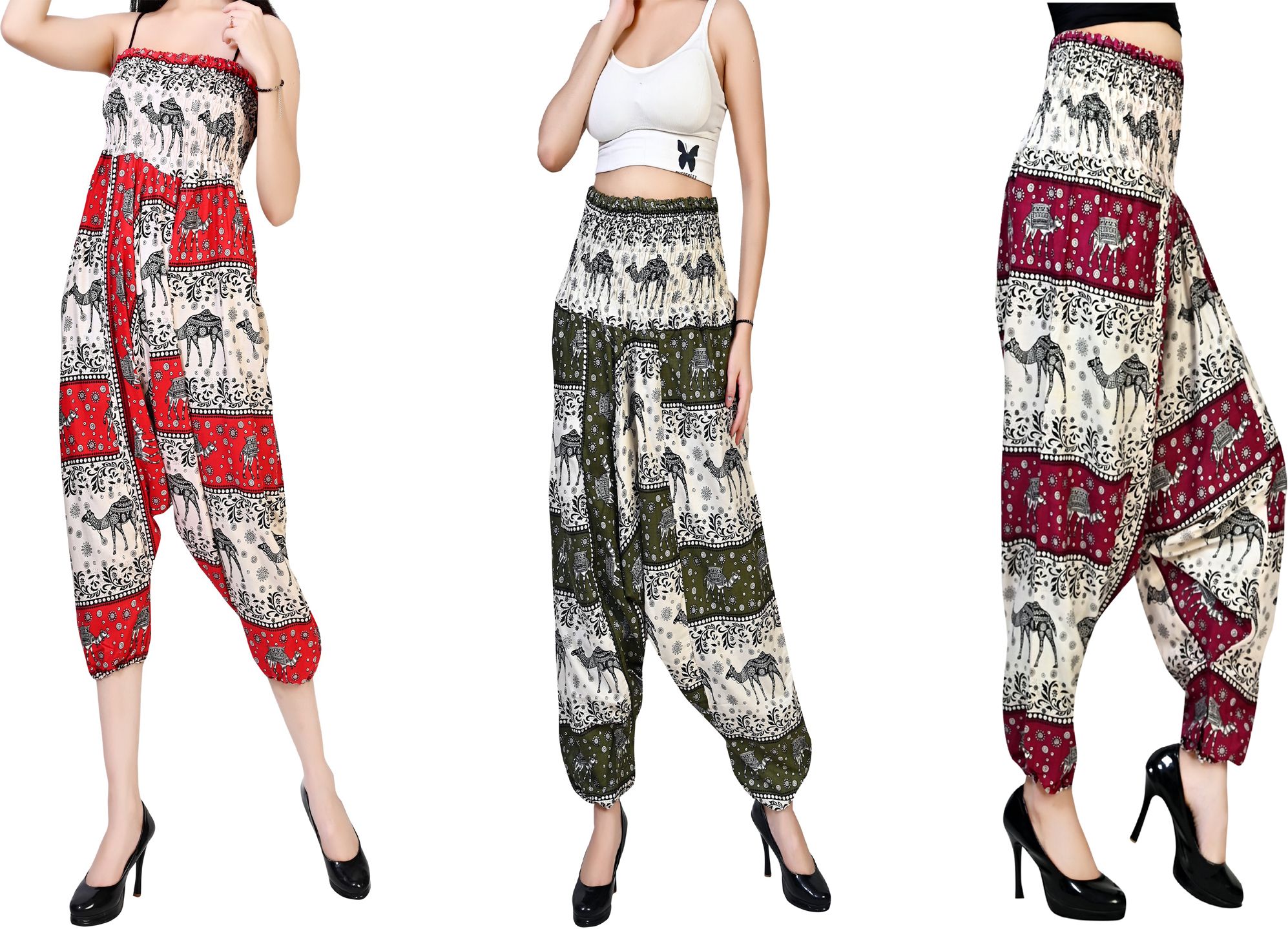 fusfus Printed Rayon, Cotton Women Harem Pants-picture-30
