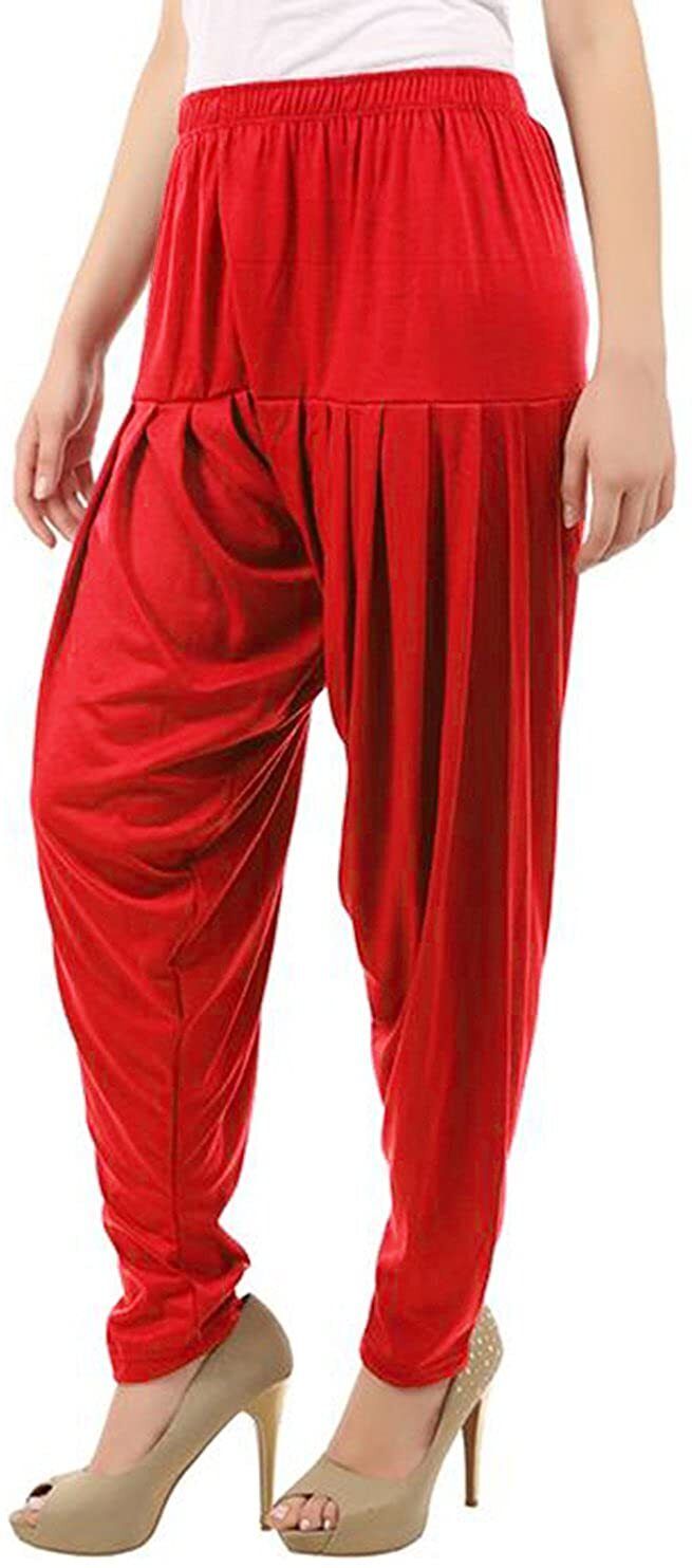 Solid Viscose Women Harem Pants-image-28