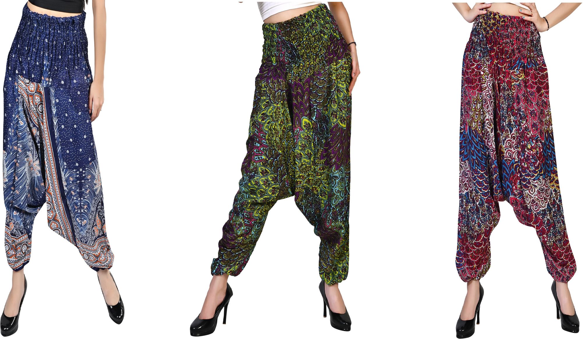 narnari Printed Rayon Women Harem Pants-picture-34