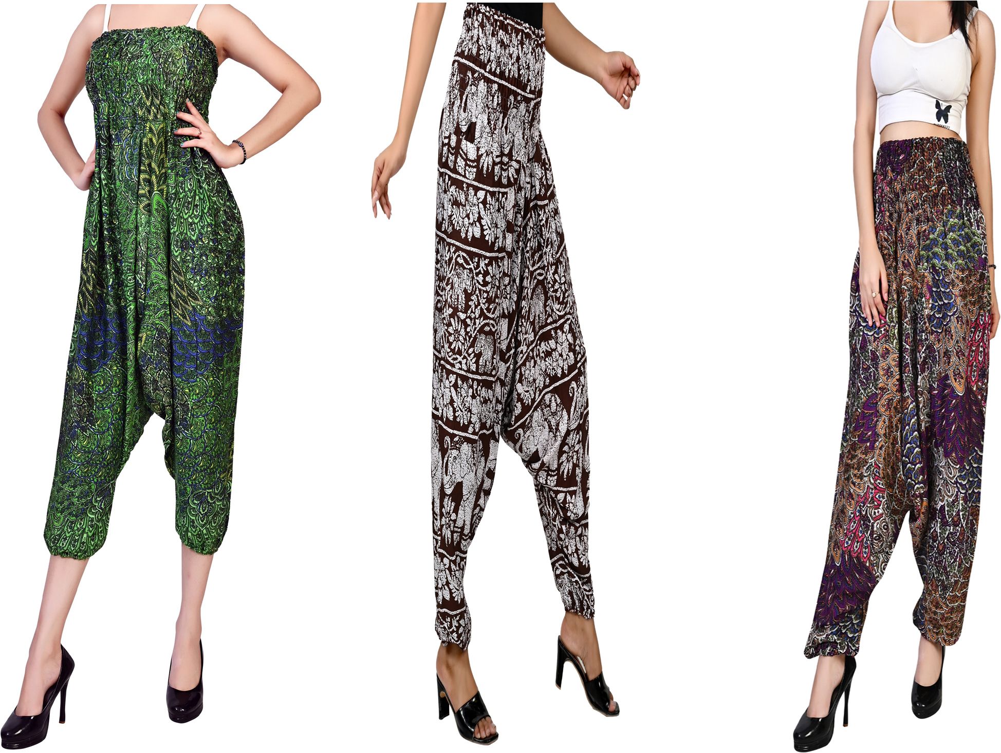 fusfus Printed Rayon, Cotton Women Harem Pants-picture-32