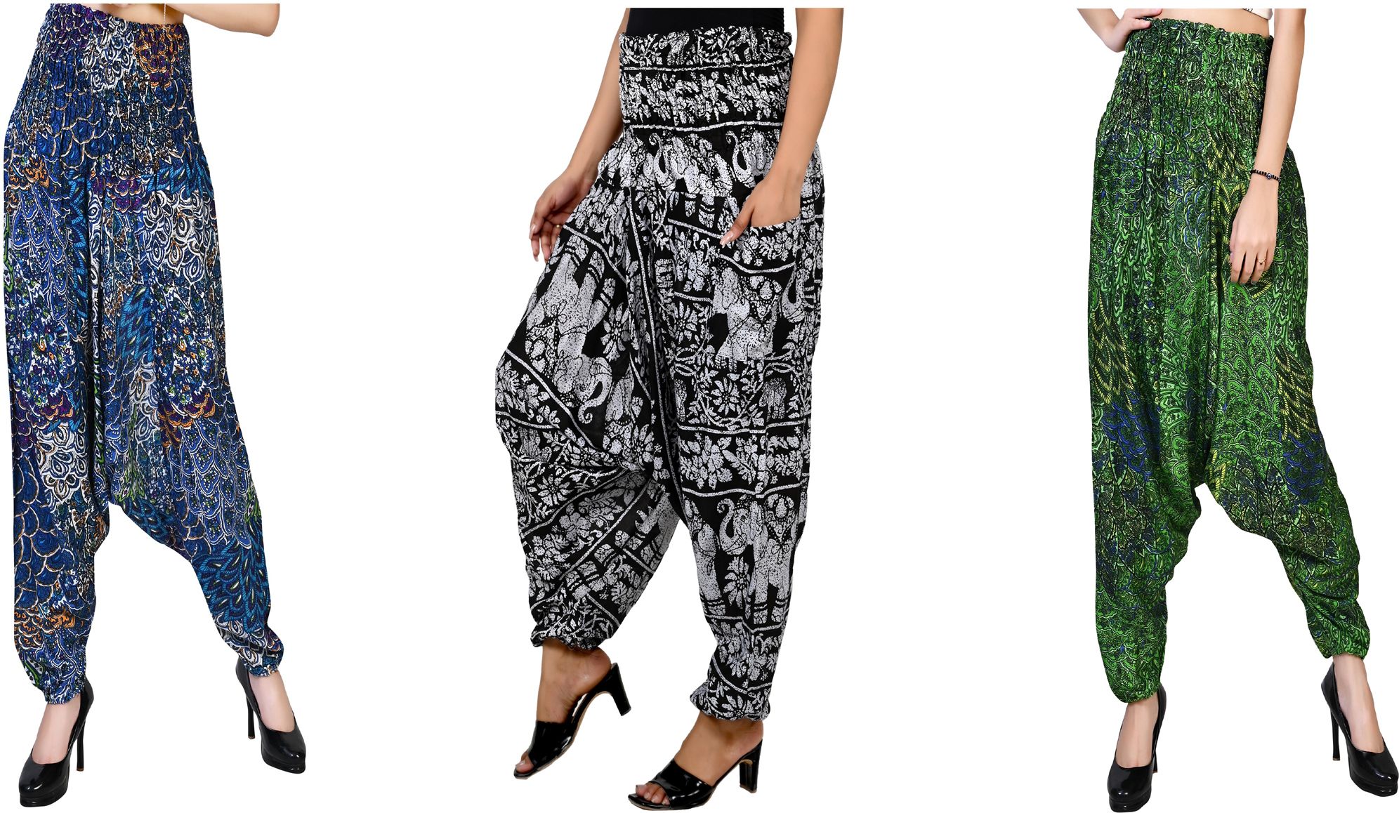 narnari Printed Rayon Women Harem Pants-picture-24
