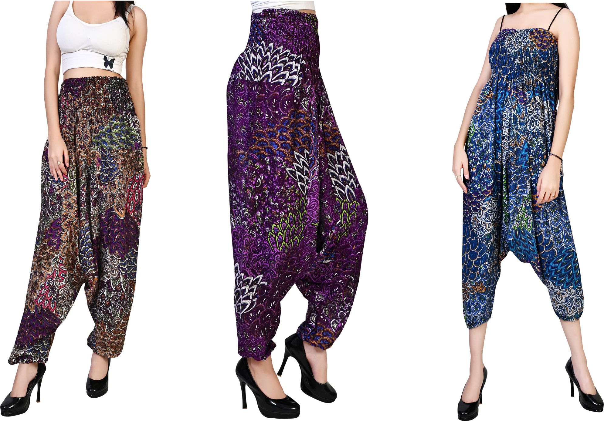 fusfus Printed Rayon, Cotton Women Harem Pants-picture-16