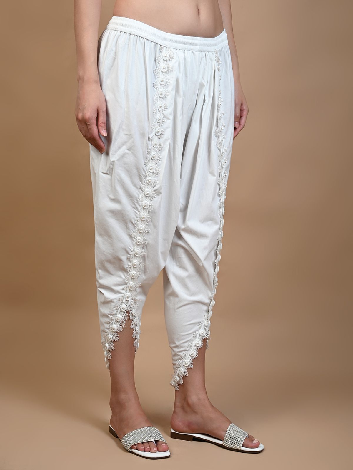 mixfit Solid Poly Cotton Women Harem Pants-picture-11