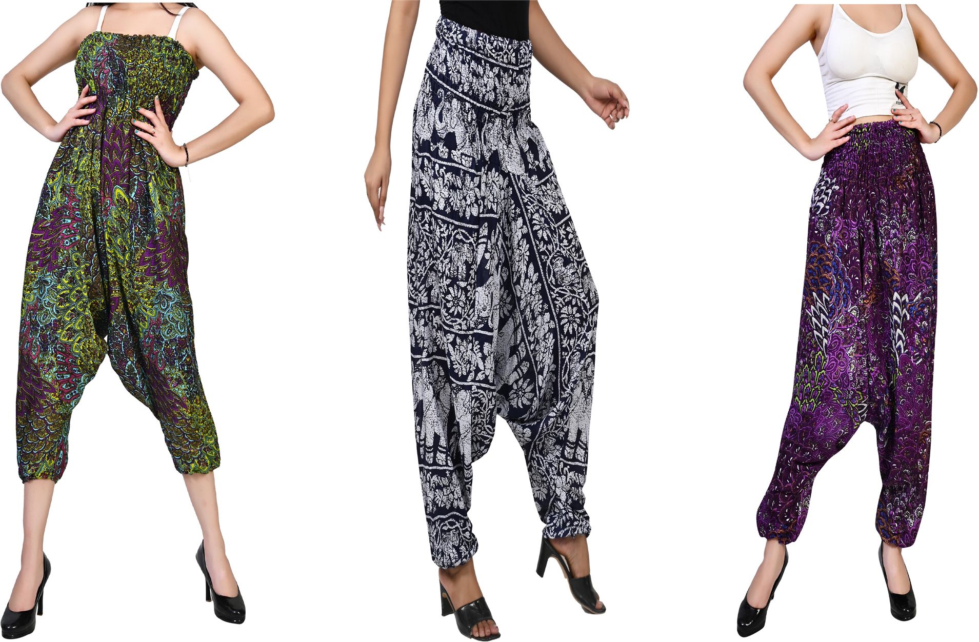 fusfus Printed Rayon, Cotton Women Harem Pants-picture-25
